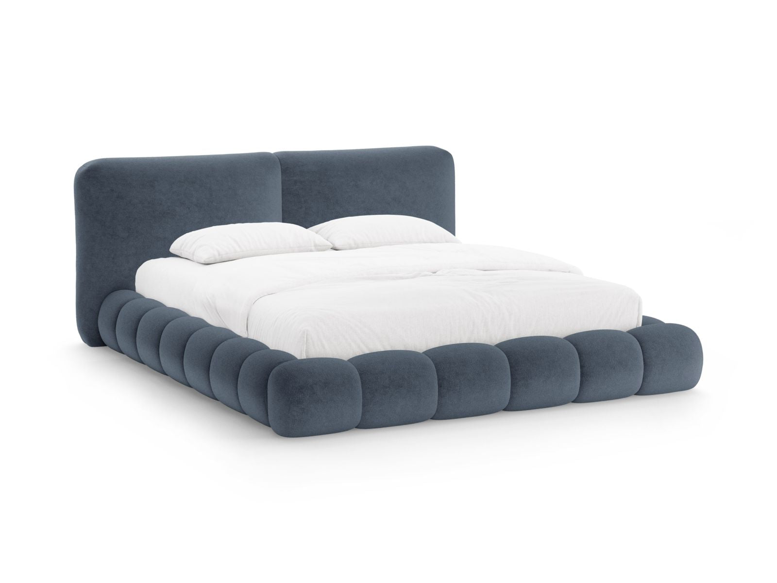 Solange Bett mit Stauraum mit Kopfteil 200cm in Dark Blue-Perfect Harmony präsentiert im Onlineshop von KAQTU Design AG. Bett ist von Micadoni
