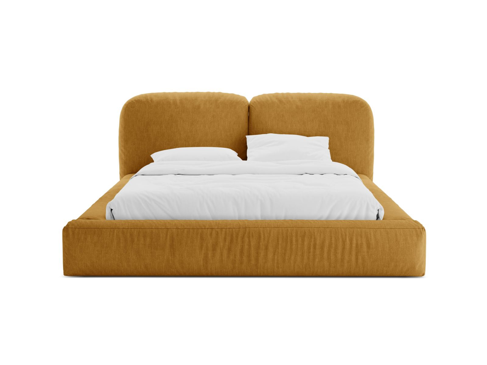 Elegantes Martina Bett mit praktischem Stauraum und stilvollem Kopfteil in 200 cm Breite, ideal für moderne Schlafzimmer.