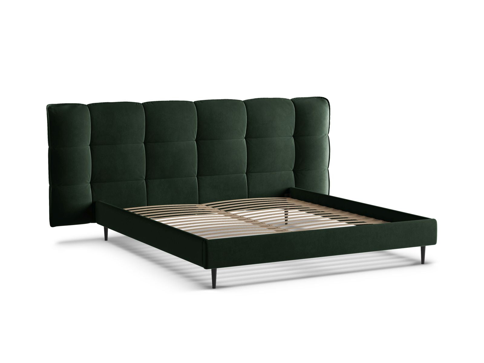 Stylisches Eric Bett in 200 cm mit robusten Füßen, elegantem Kopfteil und cleverem Stauraum für ein aufgeräumtes Schlafzimmer.