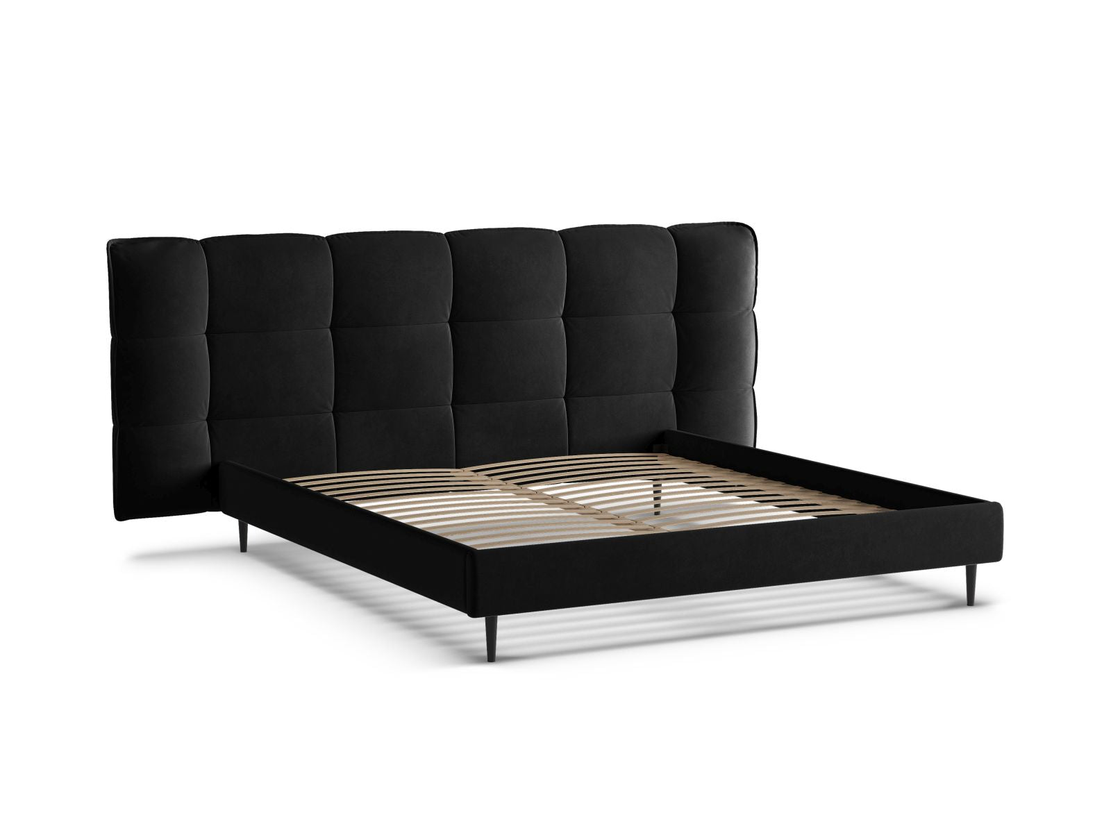 Stylisches Eric Bett in 200 cm mit robusten Füßen, elegantem Kopfteil und cleverem Stauraum für ein aufgeräumtes Schlafzimmer.
