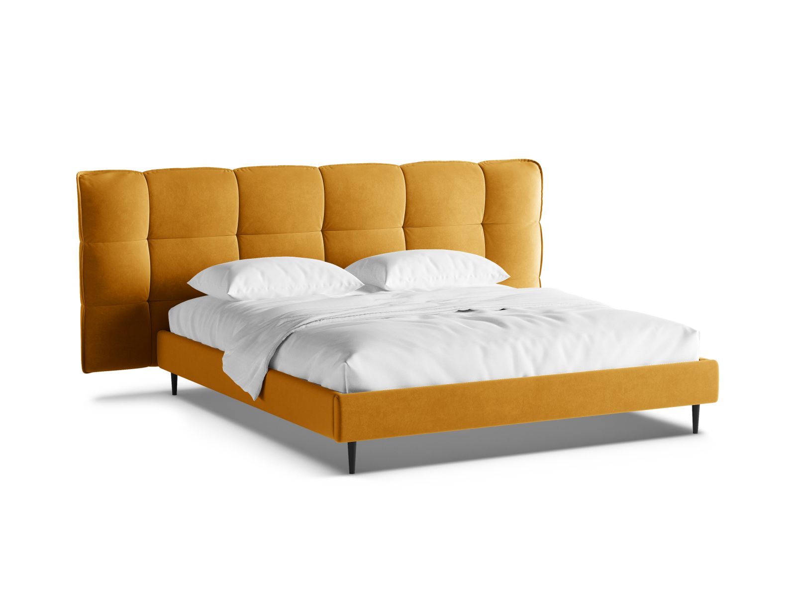 Elegantes Eric Bett mit 200 cm Breite, ausgestattet mit praktischem Stauraum und einem ansprechenden Kopfteil für modernes Wohndesign.