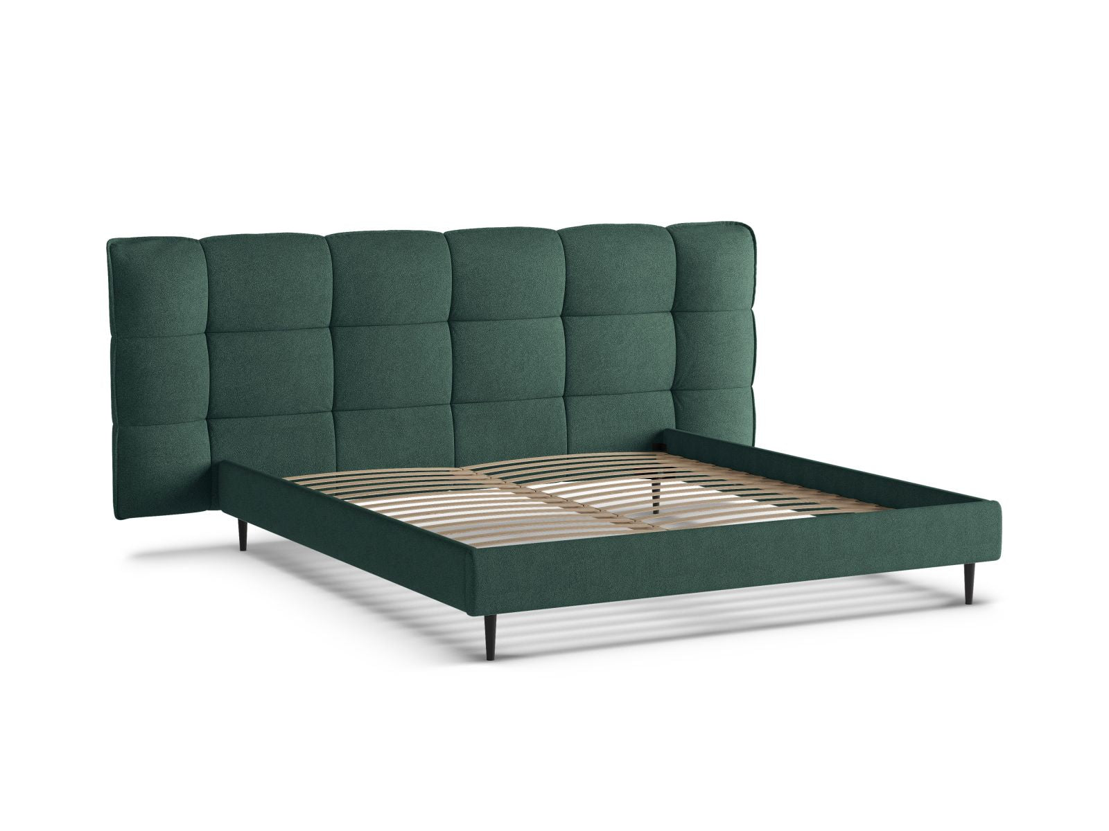 Modernes Eric Bett mit 200 cm Breite, ausgestattet mit praktischem Stauraum und einem stilvollen Kopfteil für ein gemütliches Schlafzimmer.