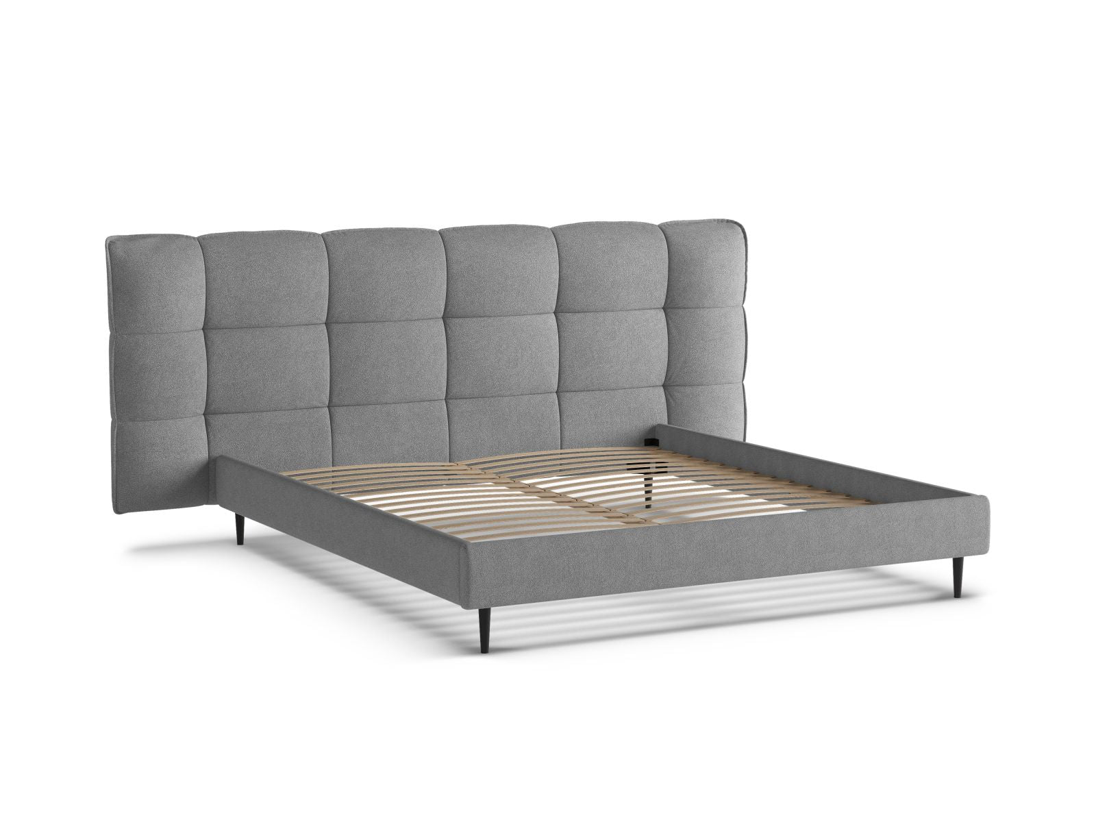 Elegantes Eric Bett mit 200 cm, bietet cleveren Stauraum und ein geschmackvolles Kopfteil für ein modernes Schlafzimmer.
