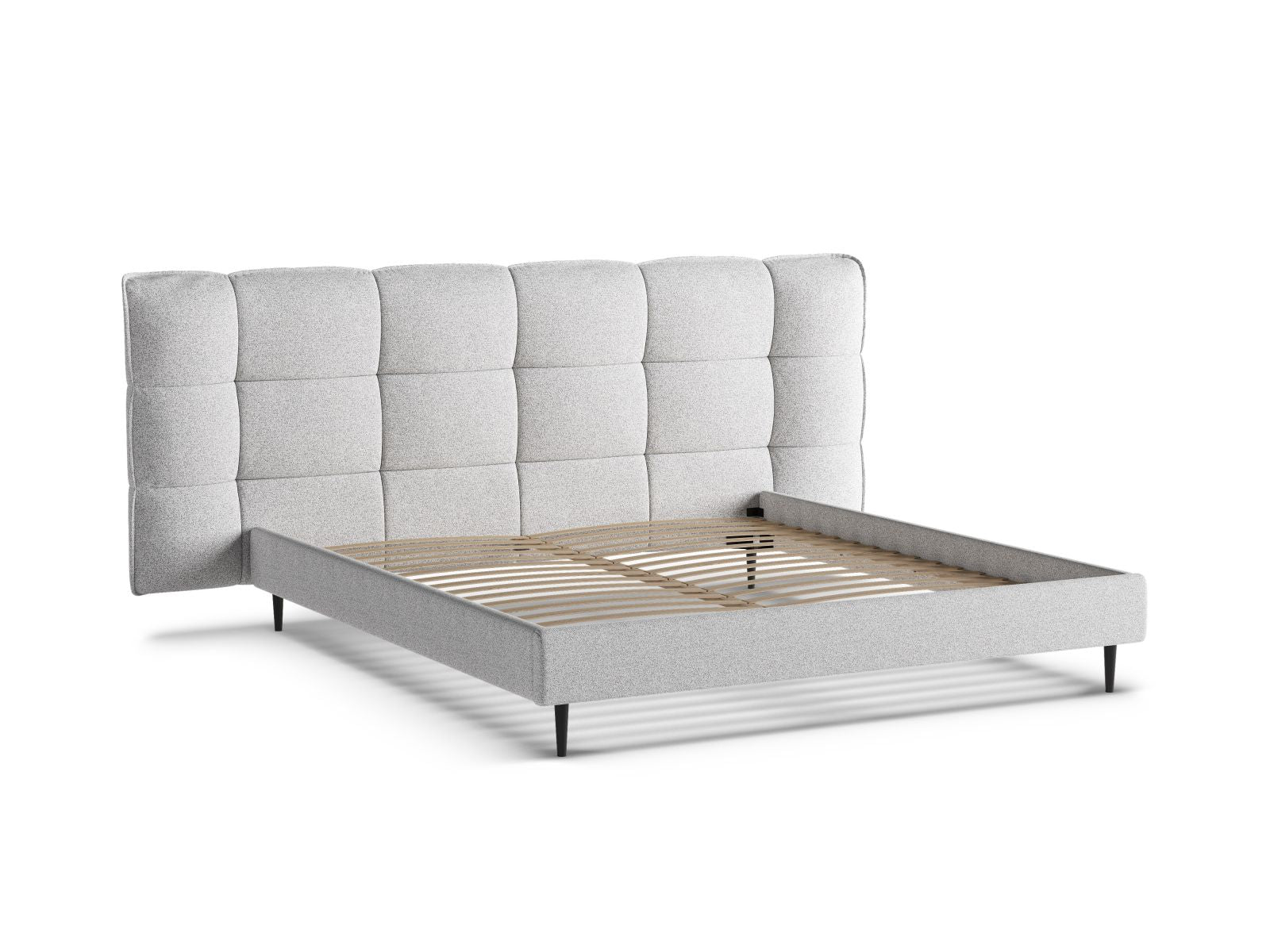 Elegantes Eric Bett mit 200 cm Breite, praktischem Stauraum und geschmackvollem Kopfteil für ein modernes Schlafzimmer.