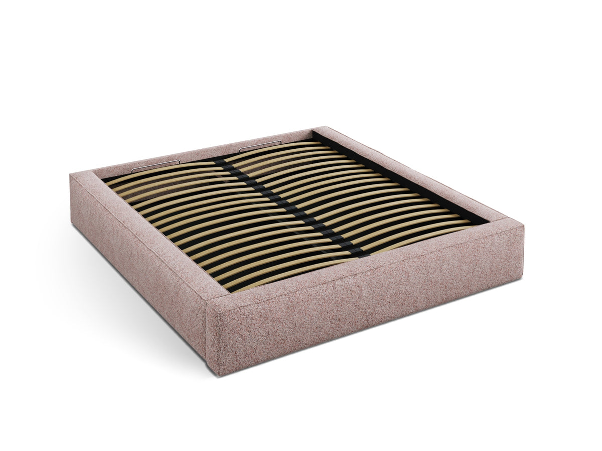 Susan Bett mit Stauraum 200cm in Pink Melange-Puente präsentiert im Onlineshop von KAQTU Design AG. Bett ist von Micadoni