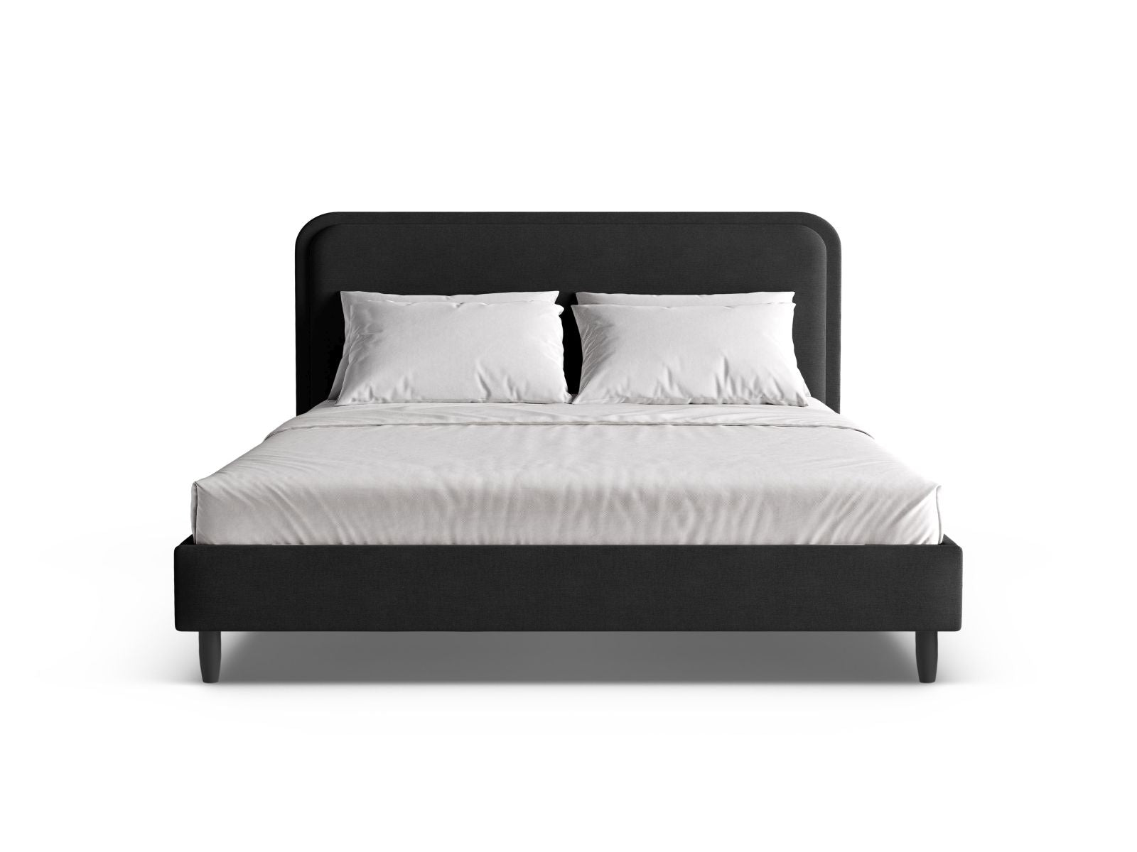 Elegantes Aveline Bett mit 200 cm Kopfteil in sanftem Light Grey, ideal für stilvolle Schlafzimmergestaltung.