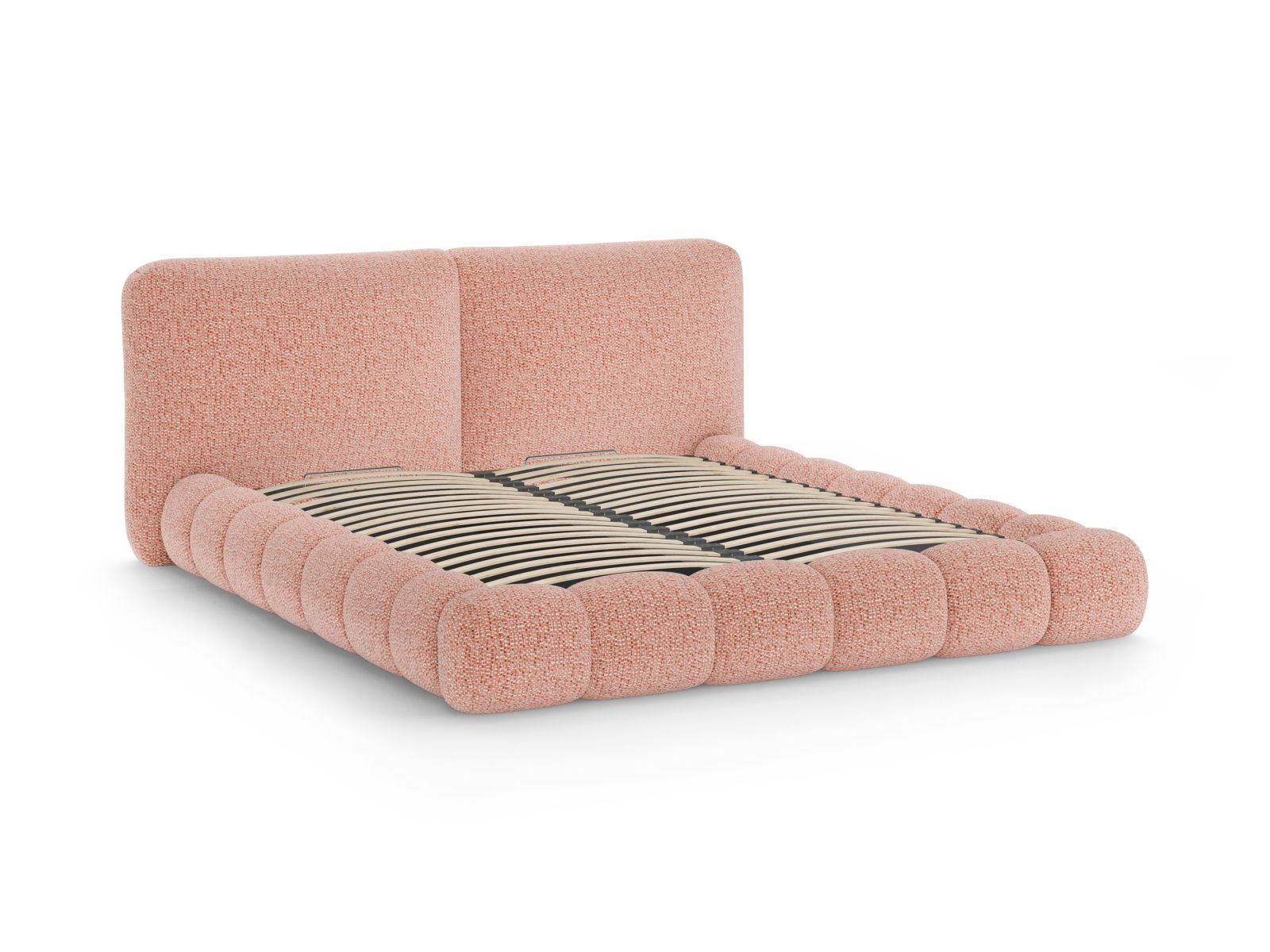 Elegantes Solange Bett mit 200 cm Kopfteil und praktischem Stauraum, ideal für stilvolle und platzsparende Schlafzimmerlösungen.