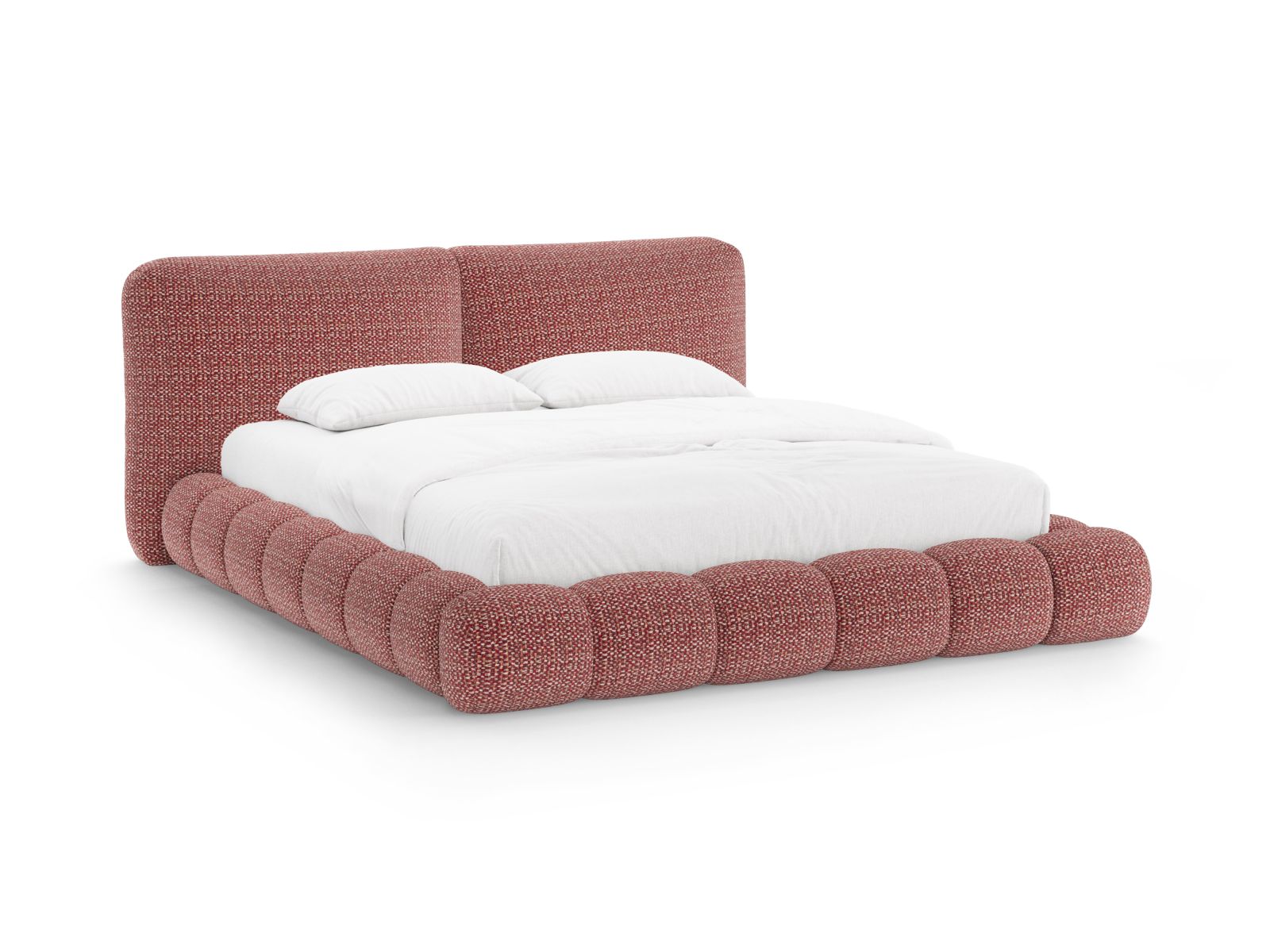 Solange Bett mit Stauraum mit Kopfteil 200cm in Red-SILENCIO präsentiert im Onlineshop von KAQTU Design AG. Bett ist von Micadoni