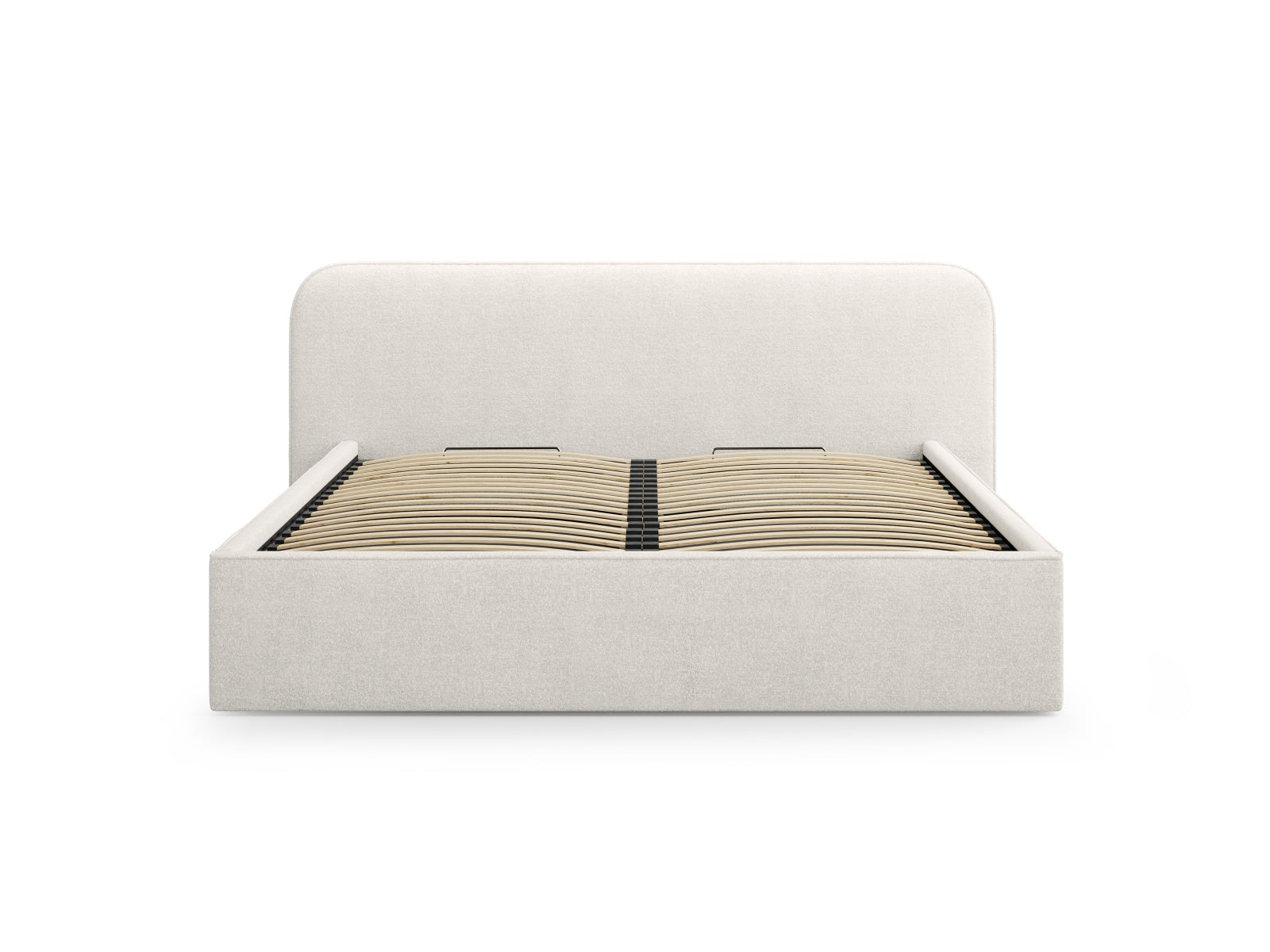 Erleben Sie das elegante Elizabeth Boucle Bett von Micadoni. Mit integriertem Stauraum und einem stilvollen Headboard – perfekt für Ihr modernes Schlafzimmer!