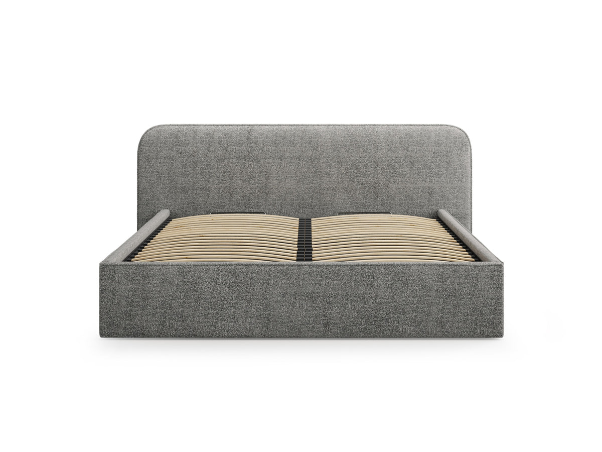 Elizabeth Bett mit Stauraum und Headboard 200cm in Graphite-Monet präsentiert im Onlineshop von KAQTU Design AG. Bett ist von Micadoni