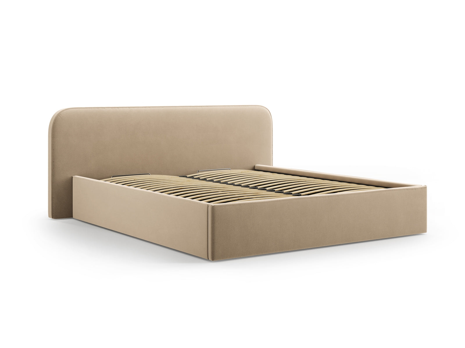Erleben Sie das elegante Elizabeth Velour Bett von Micadoni. Mit praktischem Stauraum und stilvollem Headboard – perfekt für Ihr modernes Schlafzimmer!
