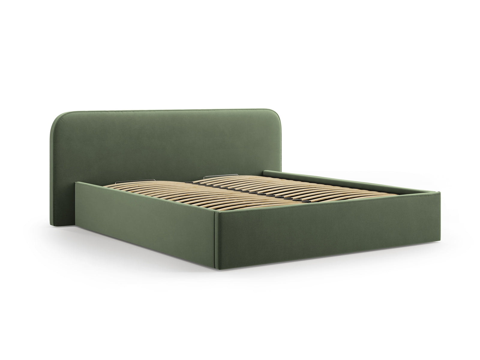 Erleben Sie das elegante Elizabeth Velour Bett von Micadoni. Mit praktischem Stauraum und stilvollem Headboard – perfekt für Ihr modernes Schlafzimmer!