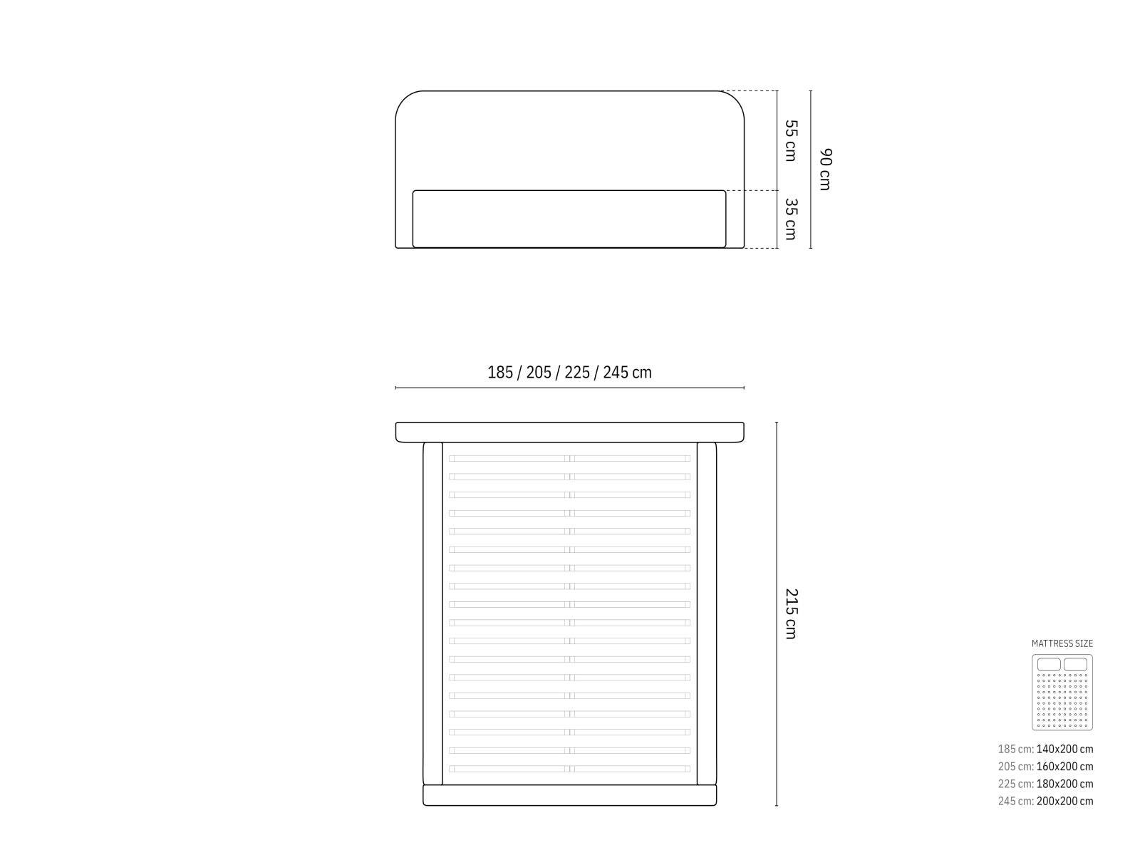 Erleben Sie das stilvolle Elizabeth Bett von Micadoni: modernes Design, cleverer Stauraum und ein gemütliches Headboard für Ihr Schlafzimmer!