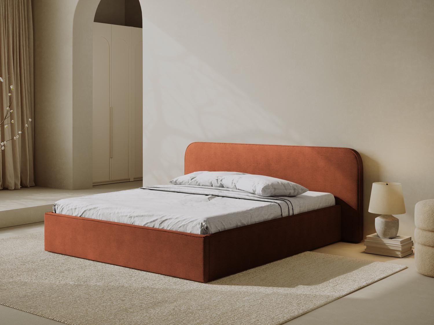 Erleben Sie das stilvolle Elizabeth Bett von Micadoni: modernes Design, cleverer Stauraum und ein gemütliches Headboard für Ihr Schlafzimmer!