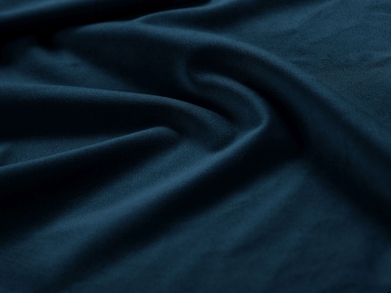Elegantes Amy Bett in 90 cm Breite, bietet cleveren Stauraum und ein geschmackvolles Kopfteil in edlem Navy Blue-Magic Velvet.
