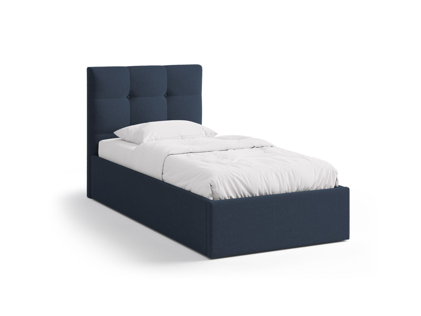 Phaedra Bett mit Stauraum mit Kopfteil 90cm in Royal Blue-Moly präsentiert im Onlineshop von KAQTU Design AG. Bett ist von Micadoni