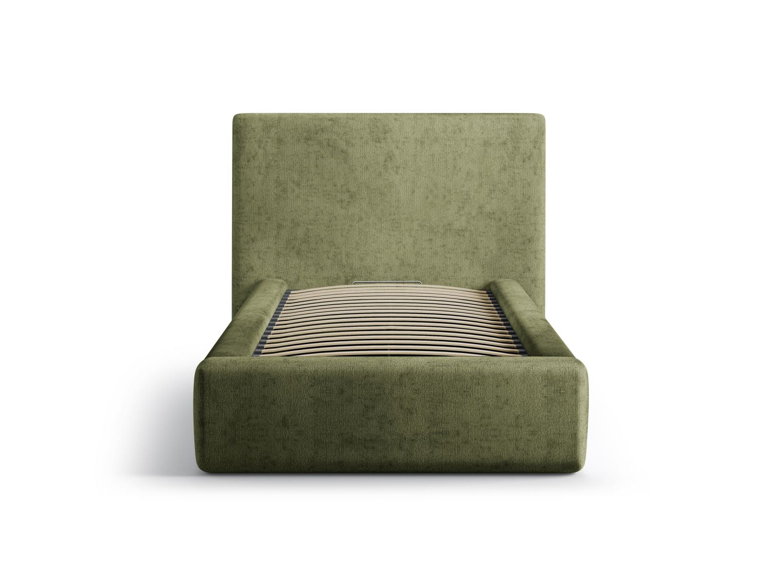 Stylisches Amy Bett mit praktischem Stauraum und elegantem Kopfteil in 90 cm Breite, ideal für moderne Schlafzimmer.