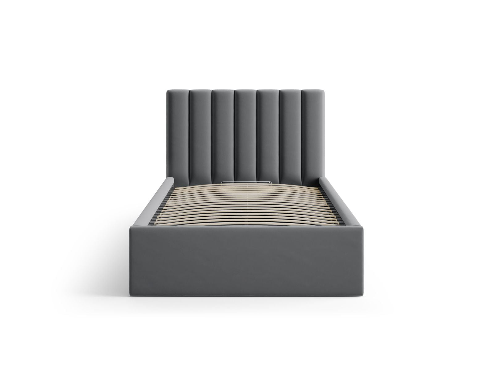 Stylisches Allison Bett mit praktischem Stauraum und elegantem Kopfteil in 90cm Breite, ideal für moderne Schlafzimmer.