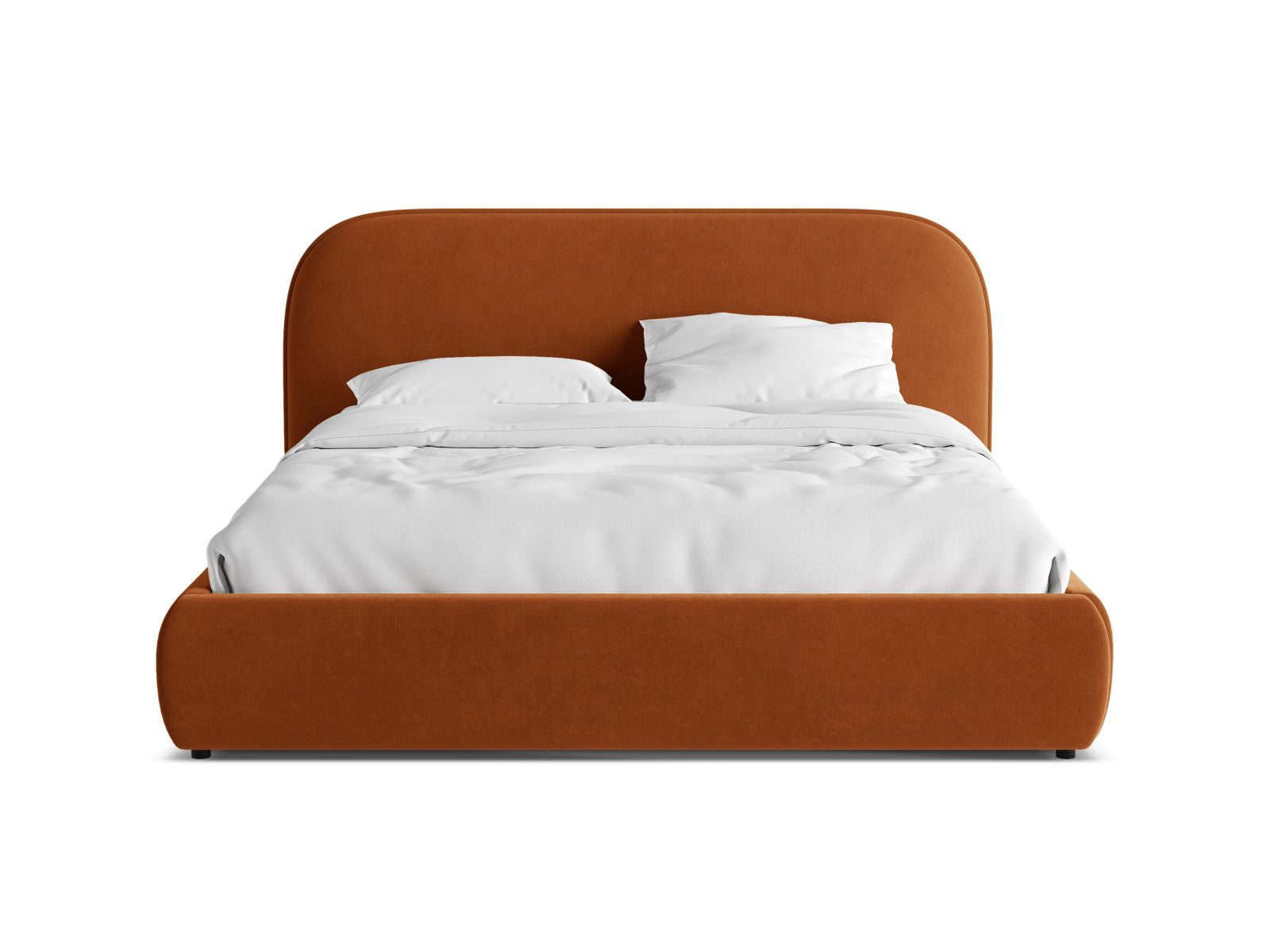 Elegantes Murada Bett mit 160 cm Breite, ausgestattet mit praktischem Stauraum und einem geschmackvollen Kopfteil für zeitgemäße Schlafzimmer.