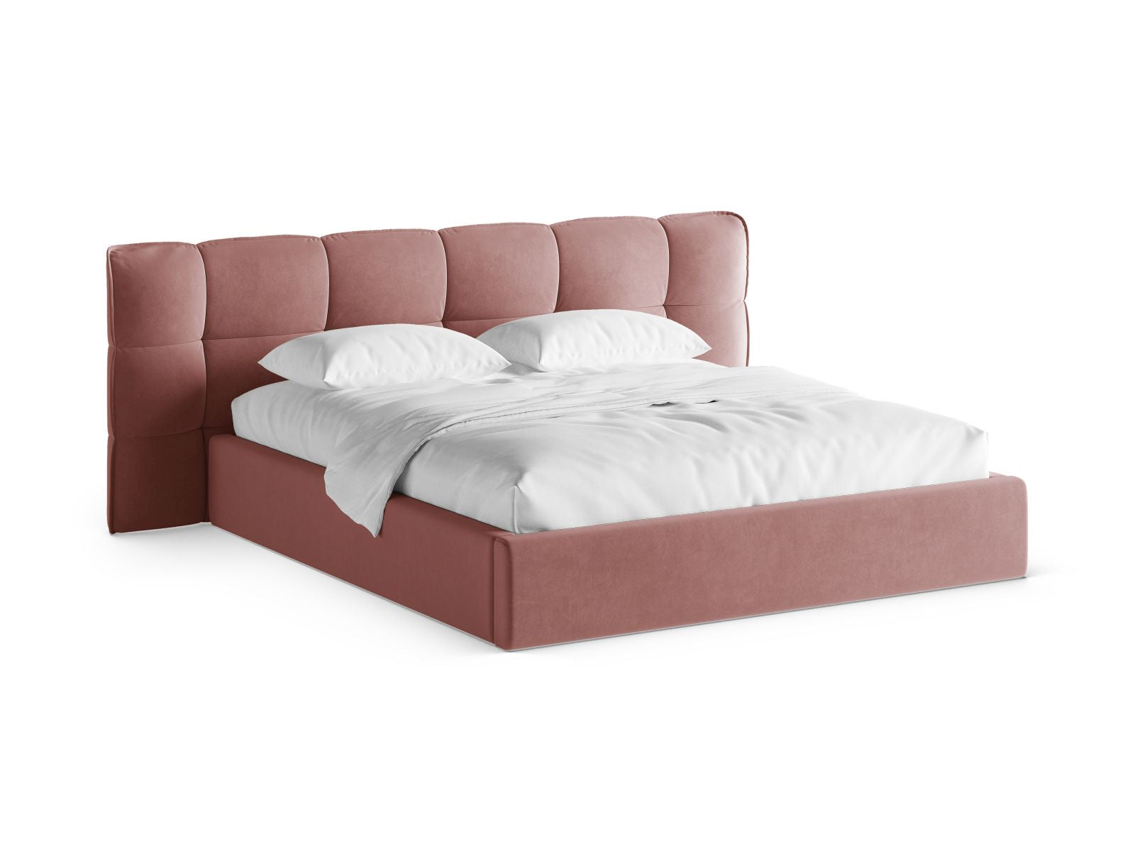 Eric Bett mit Stauraum mit Kopfteil 200cm in Flamingo-Casino präsentiert im Onlineshop von KAQTU Design AG. Bett ist von Micadoni