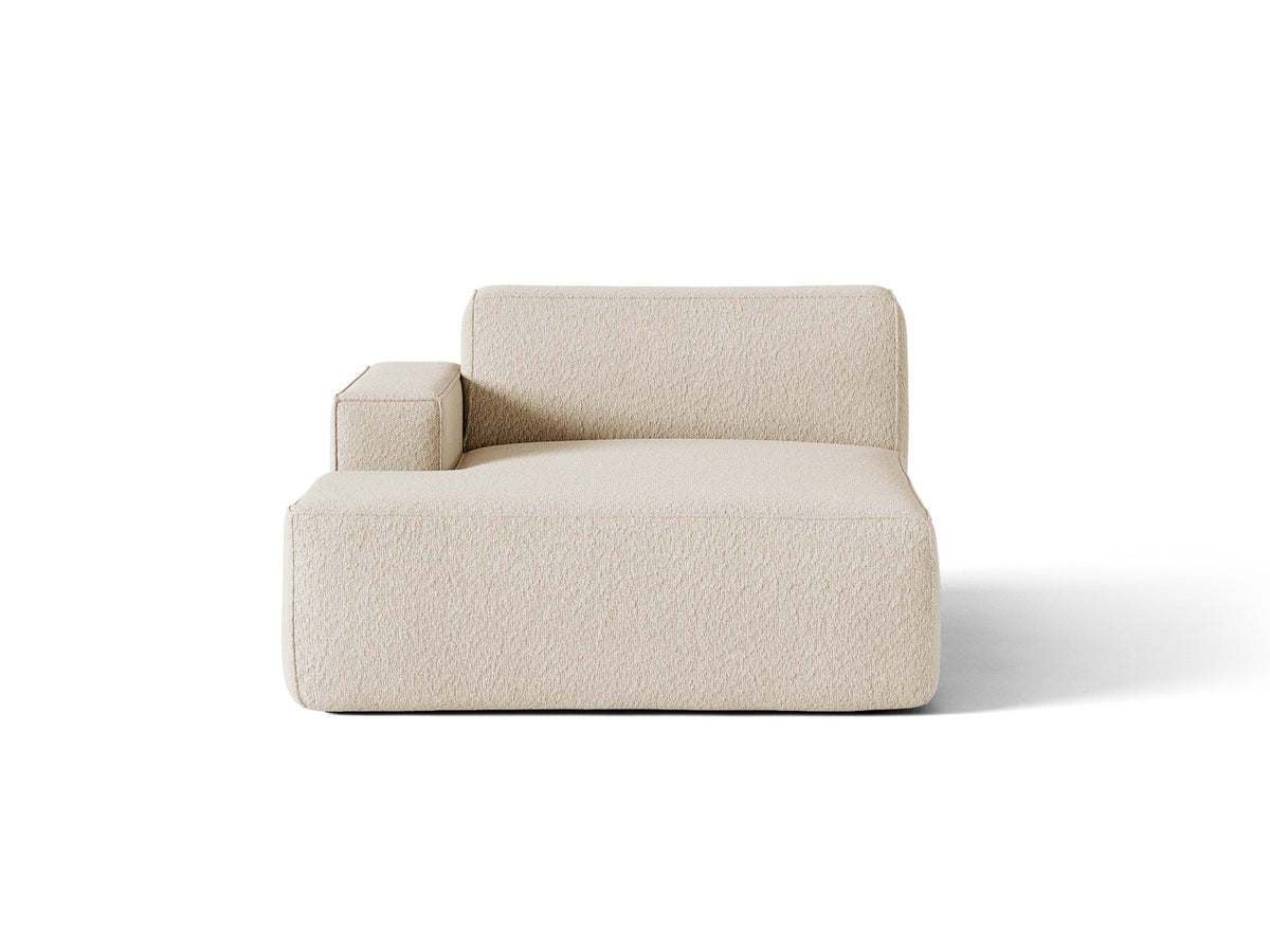 Jodie Sofamodul Chaiselongue links von Micadoni in Dark Grey-Bluvel, Samtoptik-Stoff, Massivholzrahmen, schwarze Kunststoffbeine