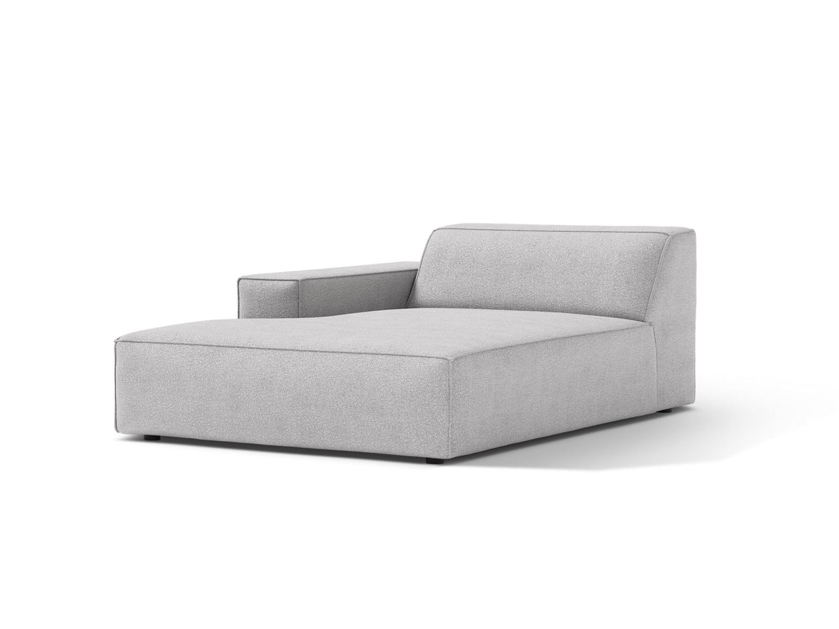 1-Sitzer Chaise Longue Links Jodie in Light Grey-Baloo präsentiert im Onlineshop von KAQTU Design AG. Modulares Sofa ist von Micadoni