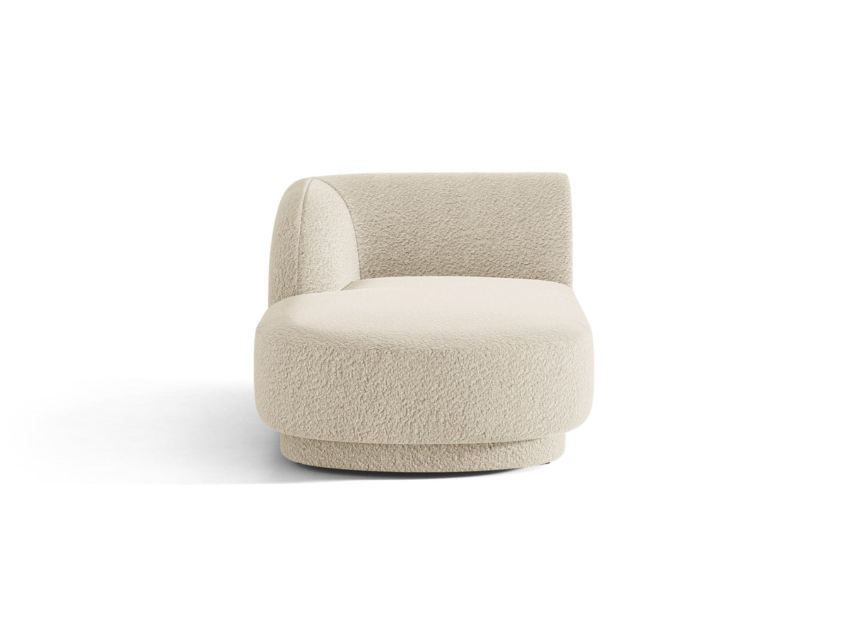Miley Boucle Sofa Chaise Lounge links 2 Sitzer in Beige-Baloo präsentiert im Onlineshop von KAQTU Design AG. Modulares Sofa ist von Micadoni