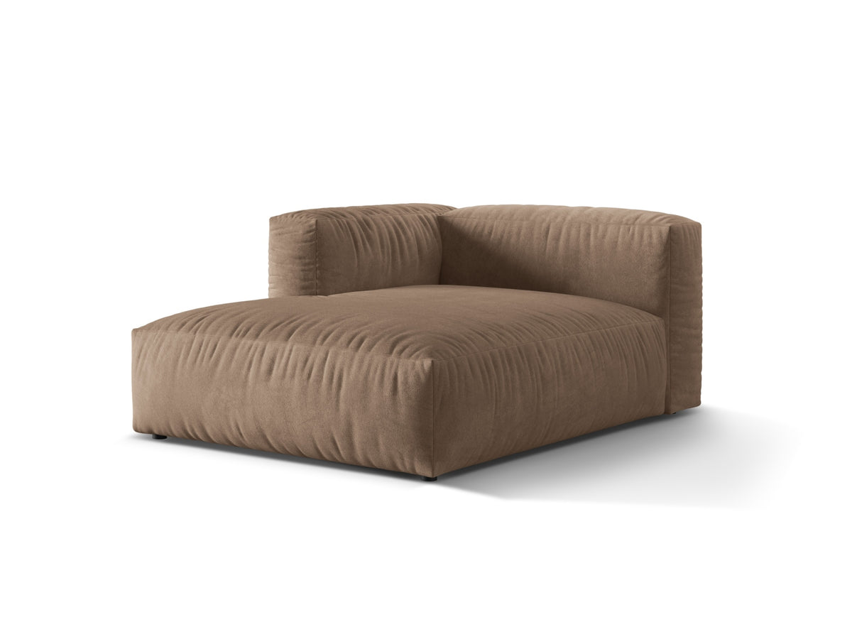 Martina Sofa Chaise Lounge links 1 Sitz in Dark Beige-Vogue präsentiert im Onlineshop von KAQTU Design AG. L-Sofa links ist von Micadoni