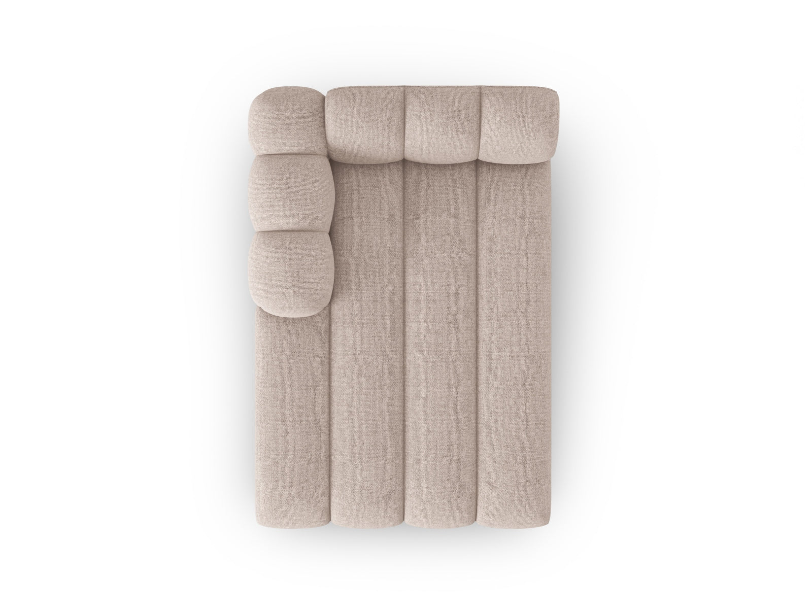 Lupine Sofa Chaise Lounge links 2 Sitzer in Beige präsentiert im Onlineshop von KAQTU Design AG. L-Sofa links ist von Micadoni
