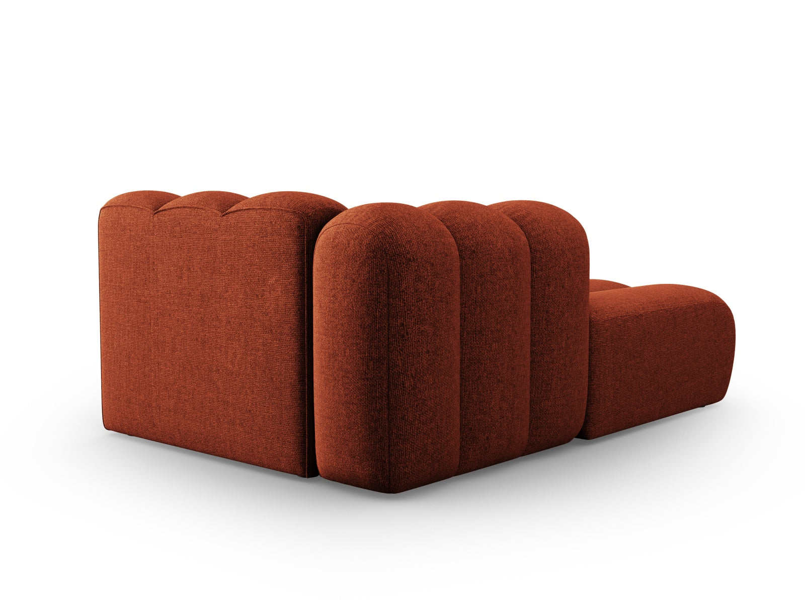 Lupine Sofa Chaise Lounge links 2 Sitzer in Terracotta präsentiert im Onlineshop von KAQTU Design AG. L-Sofa links ist von Micadoni