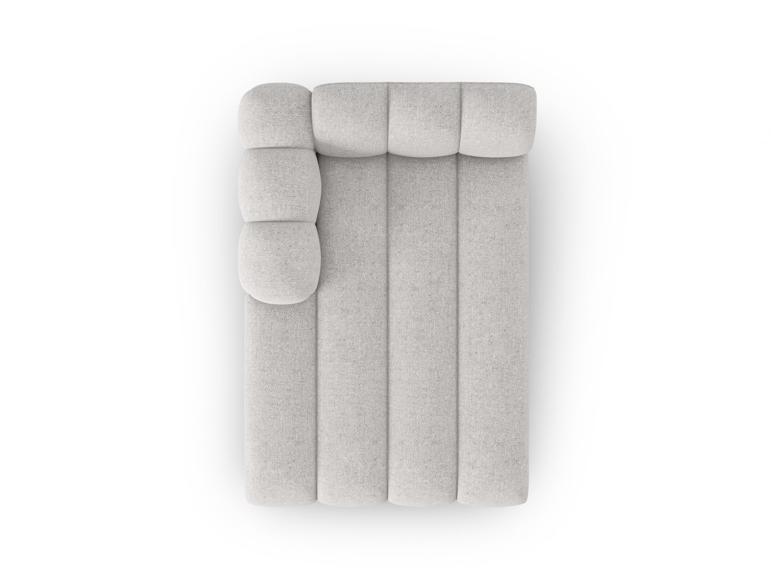 Lupine Sofa Chaise Lounge links 2 Sitzer in Light Grey präsentiert im Onlineshop von KAQTU Design AG. L-Sofa links ist von Micadoni