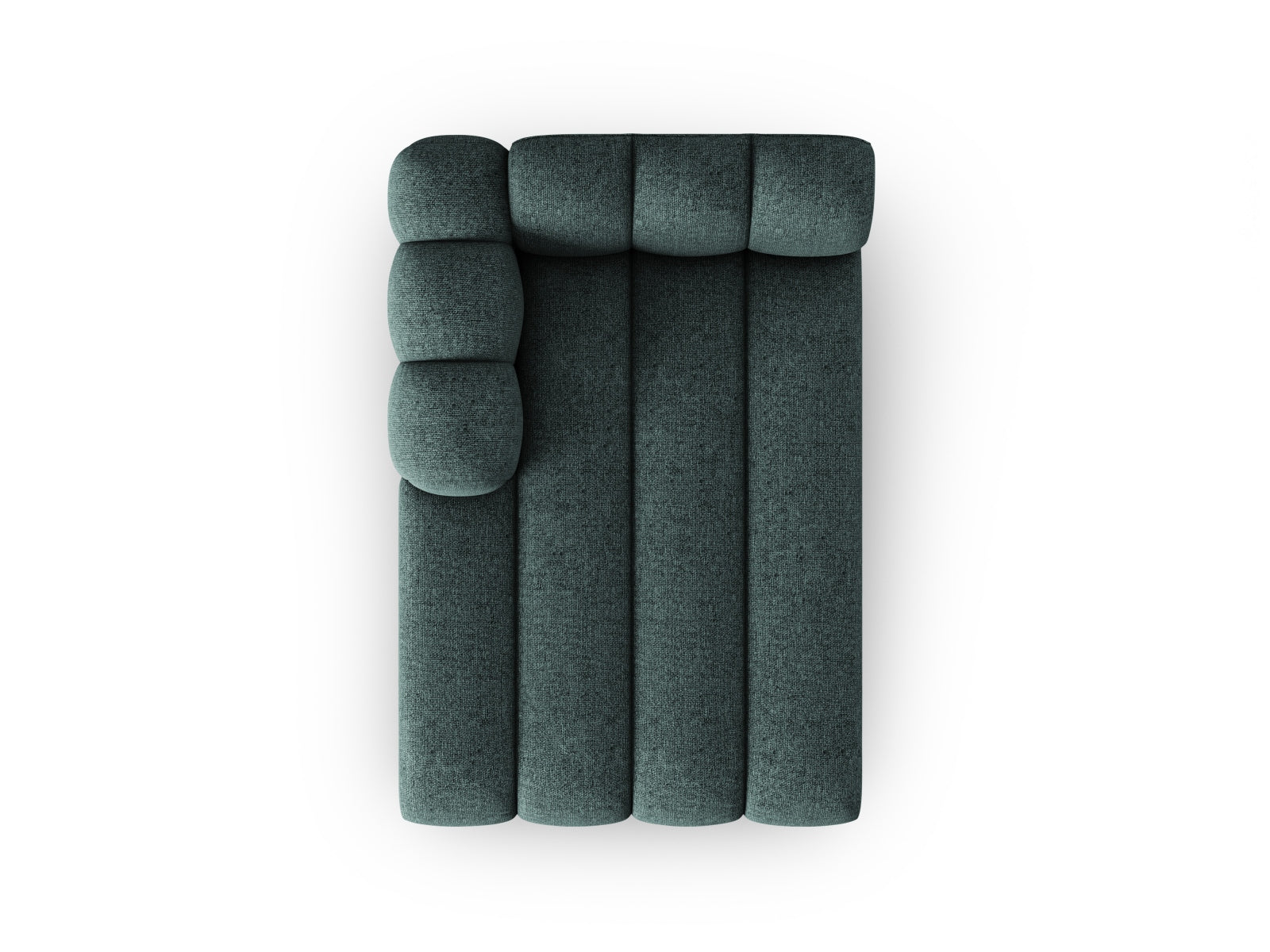 Lupine Sofa Chaise Lounge links 2 Sitzer in Petrol präsentiert im Onlineshop von KAQTU Design AG. L-Sofa links ist von Micadoni