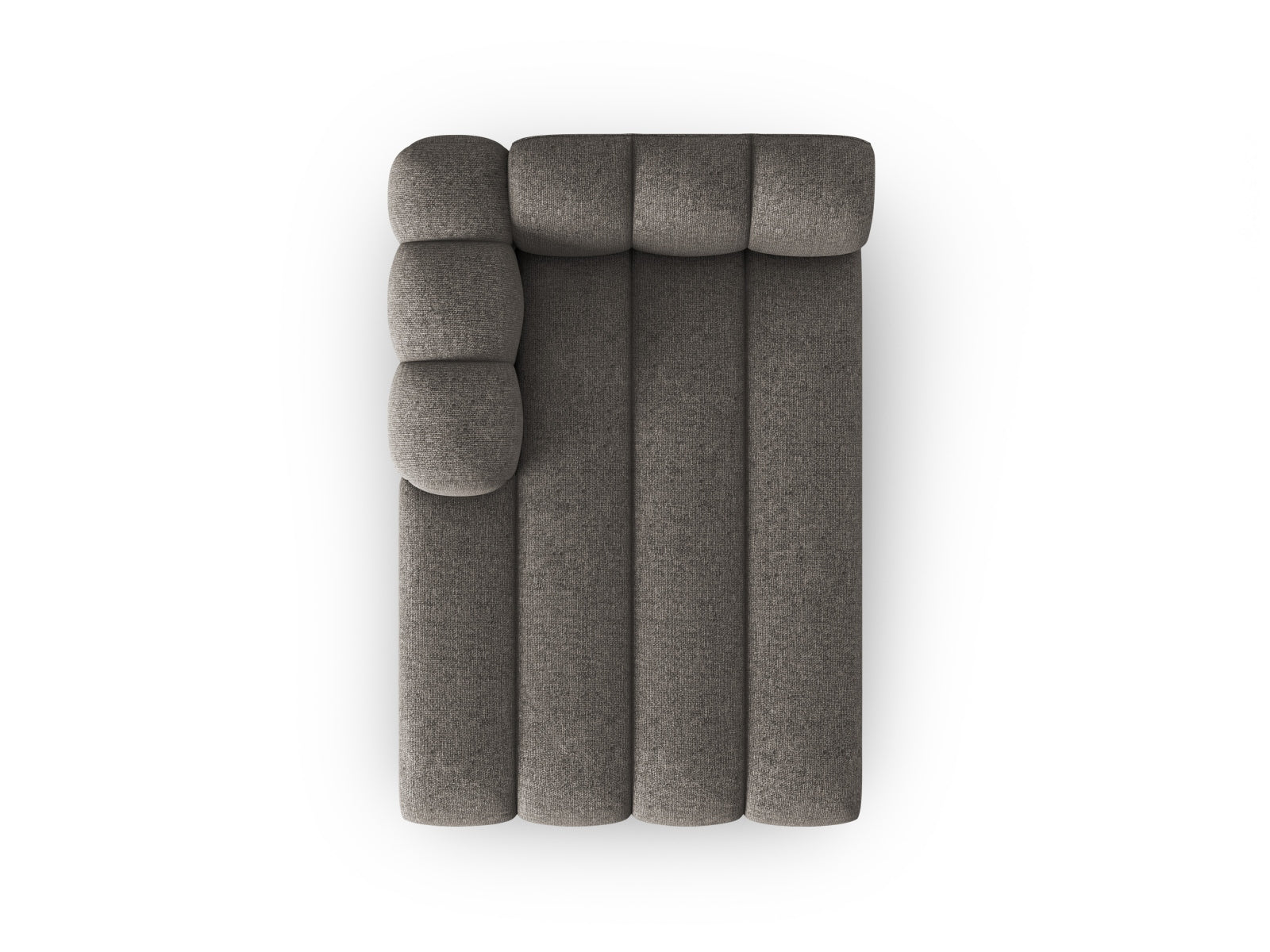 Lupine Sofa Chaise Lounge links 2 Sitzer in Grey präsentiert im Onlineshop von KAQTU Design AG. L-Sofa links ist von Micadoni