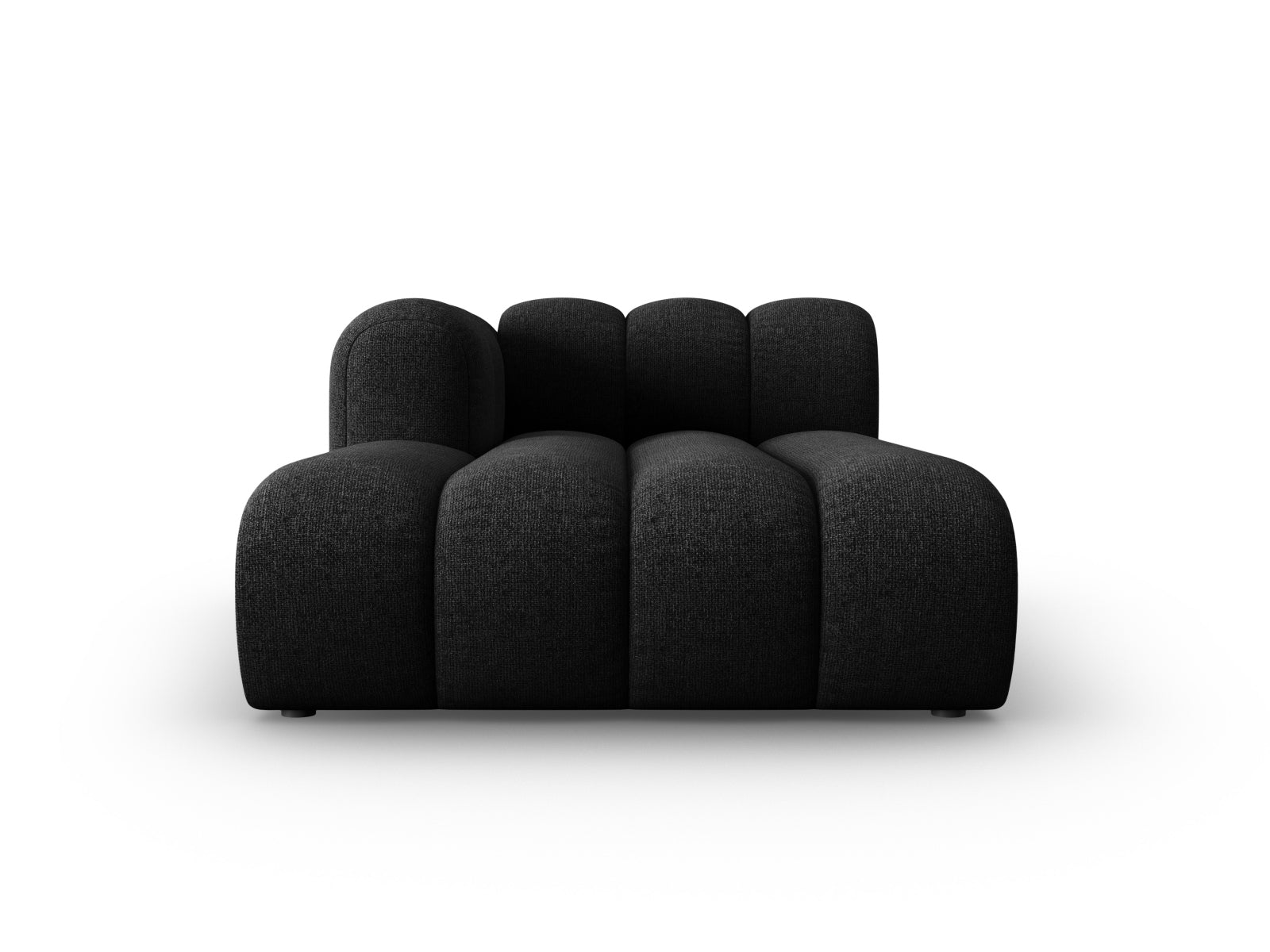 Lupine Sofa Chaise Lounge links 2 Sitzer in Black präsentiert im Onlineshop von KAQTU Design AG. L-Sofa links ist von Micadoni