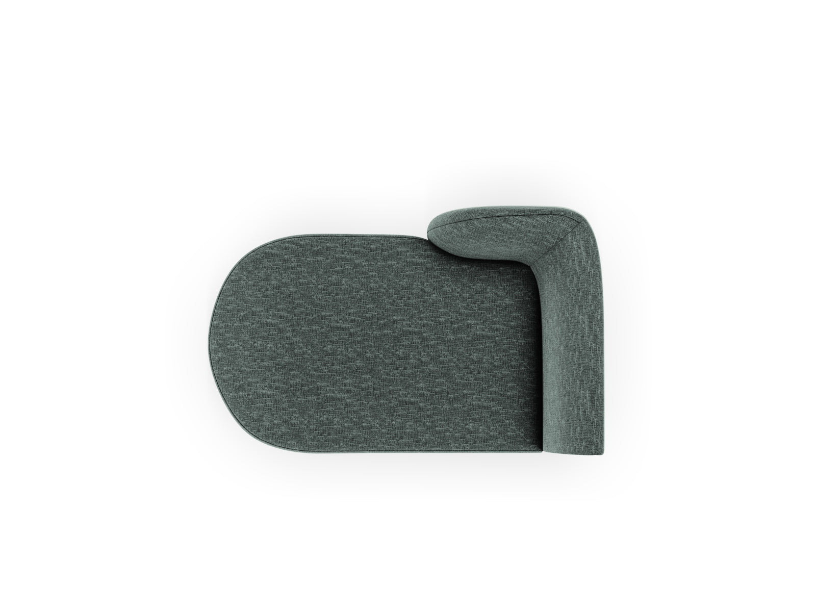 Miley Sofa Chaise Lounge links 2 Sitzer in Petrol präsentiert im Onlineshop von KAQTU Design AG. L-Sofa links ist von Micadoni