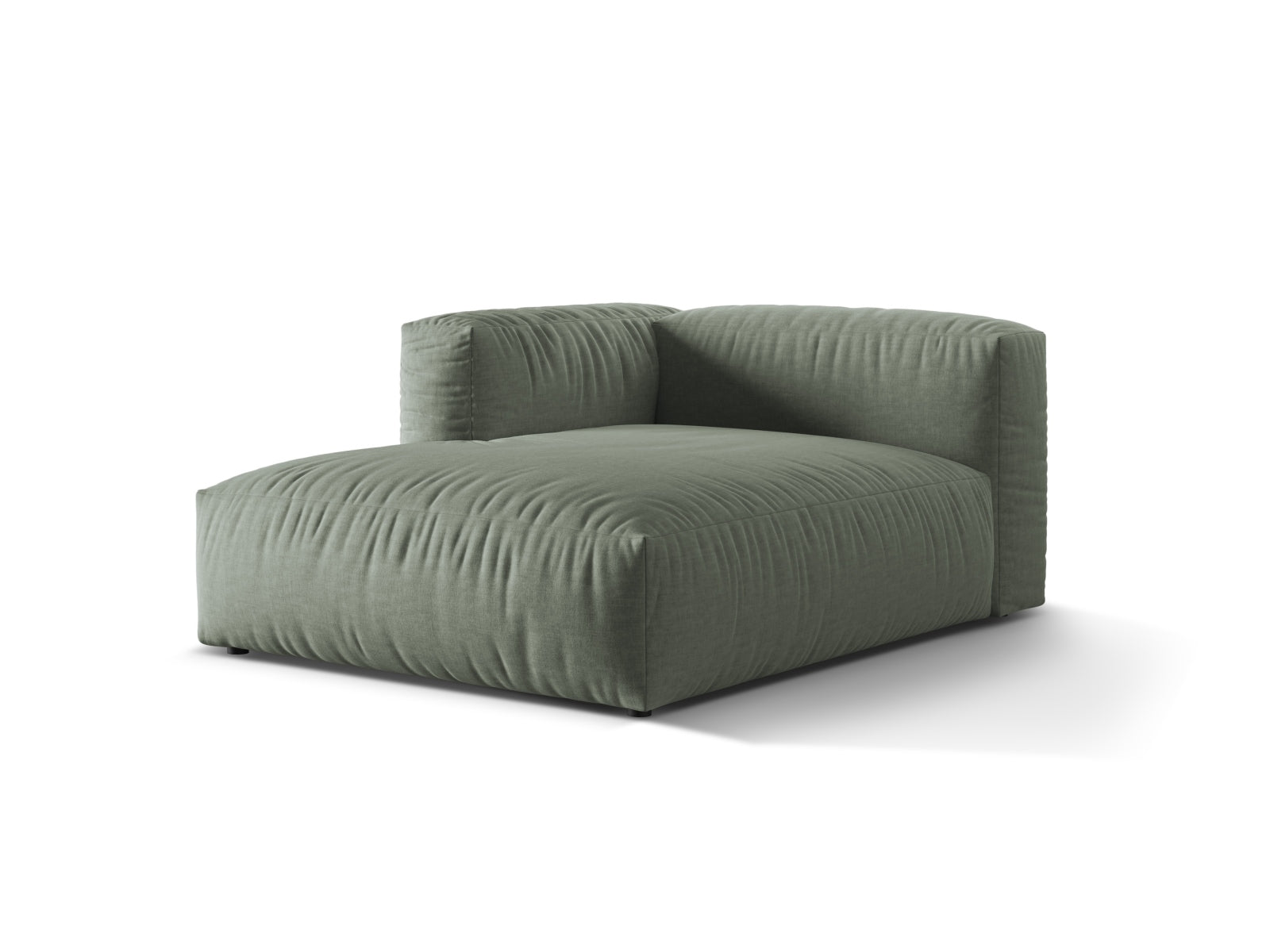 Martina Sofa Chaise Lounge links 1 Sitz in Moss Green präsentiert im Onlineshop von KAQTU Design AG. L-Sofa links ist von Micadoni
