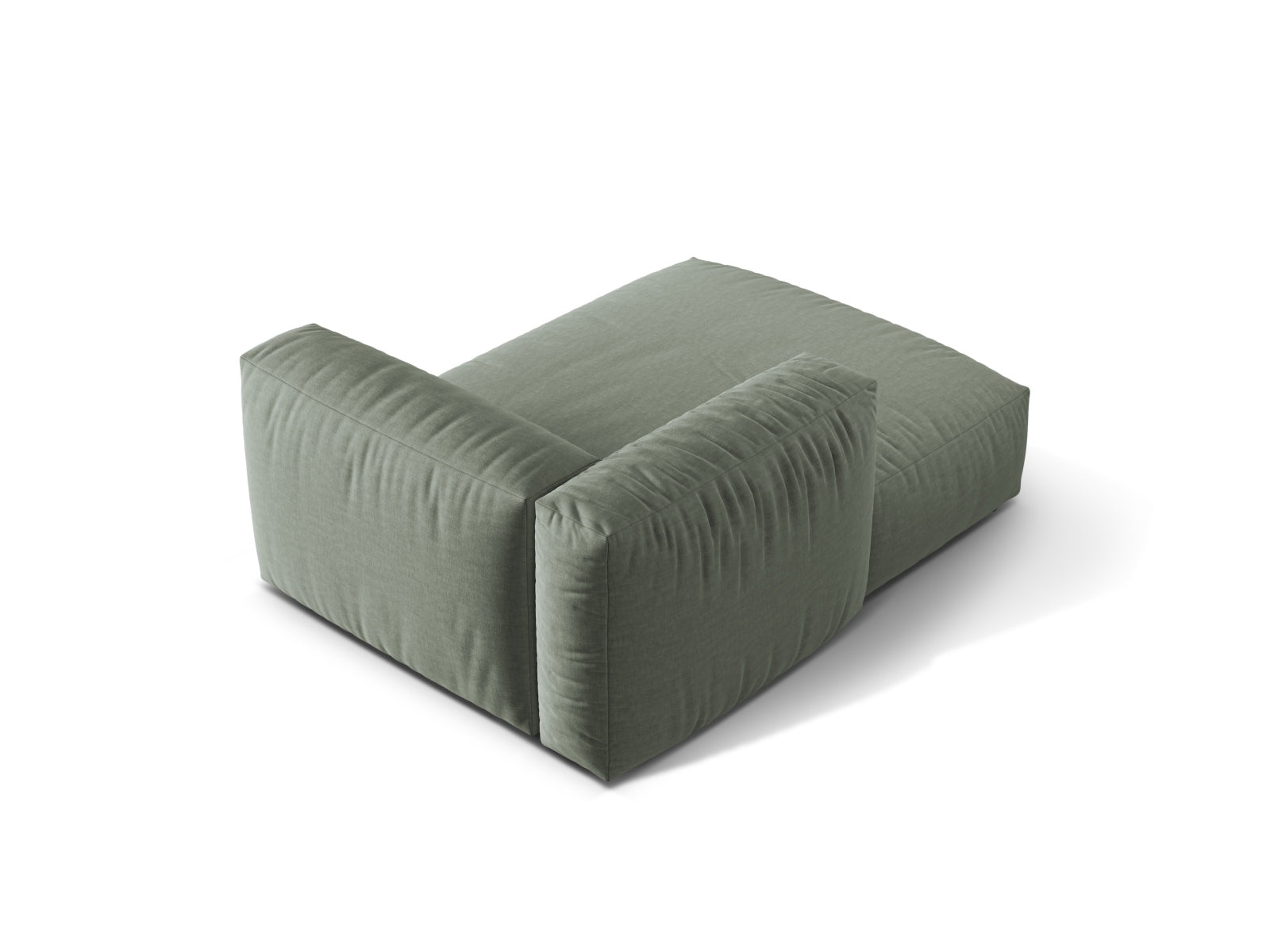 Martina Sofa Chaise Lounge links 1 Sitz in Moss Green präsentiert im Onlineshop von KAQTU Design AG. L-Sofa links ist von Micadoni