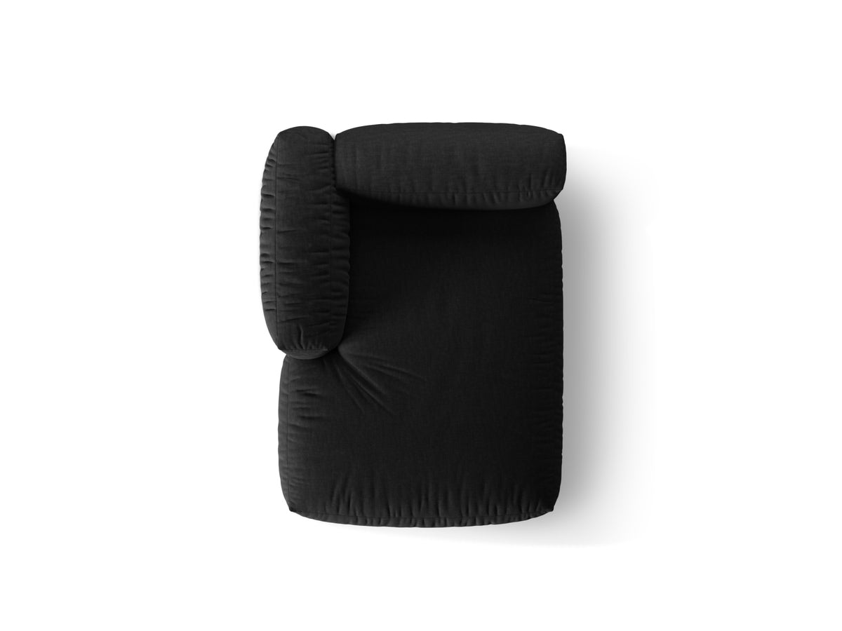 Martina Sofa Chaise Lounge links 1 Sitz in Black-Boston präsentiert im Onlineshop von KAQTU Design AG. L-Sofa links ist von Micadoni