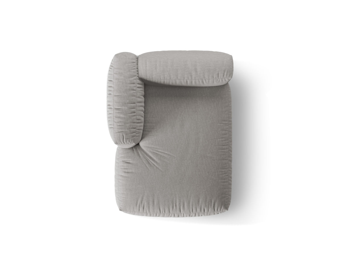 Martina Sofa Chaise Lounge links 1 Sitz in Light Grey-Boston präsentiert im Onlineshop von KAQTU Design AG. L-Sofa links ist von Micadoni