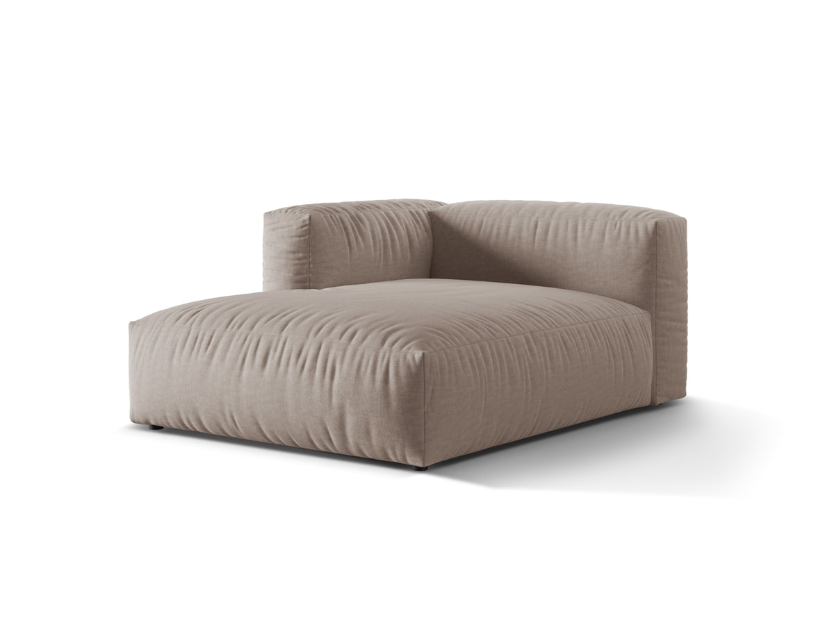 Martina Sofa Chaise Lounge links 1 Sitz in Dark Beige-Boston präsentiert im Onlineshop von KAQTU Design AG. L-Sofa links ist von Micadoni