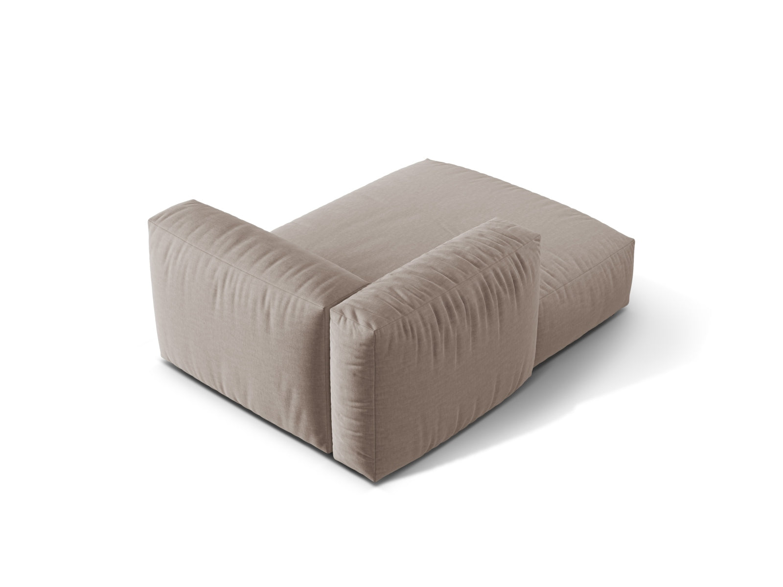 Martina Sofa Chaise Lounge links 1 Sitz in Dark Beige präsentiert im Onlineshop von KAQTU Design AG. L-Sofa links ist von Micadoni