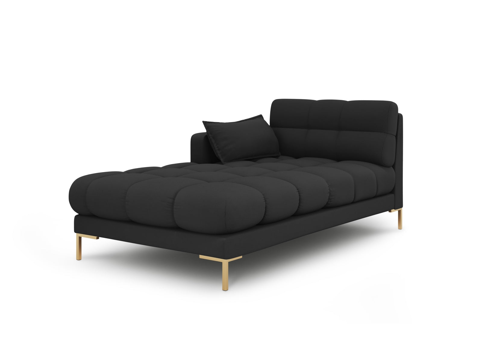 Mamaia Sofa Chaise Lounge links 1 Sitz in Dark Grey/Gold präsentiert im Onlineshop von KAQTU Design AG. L-Sofa links ist von Micadoni