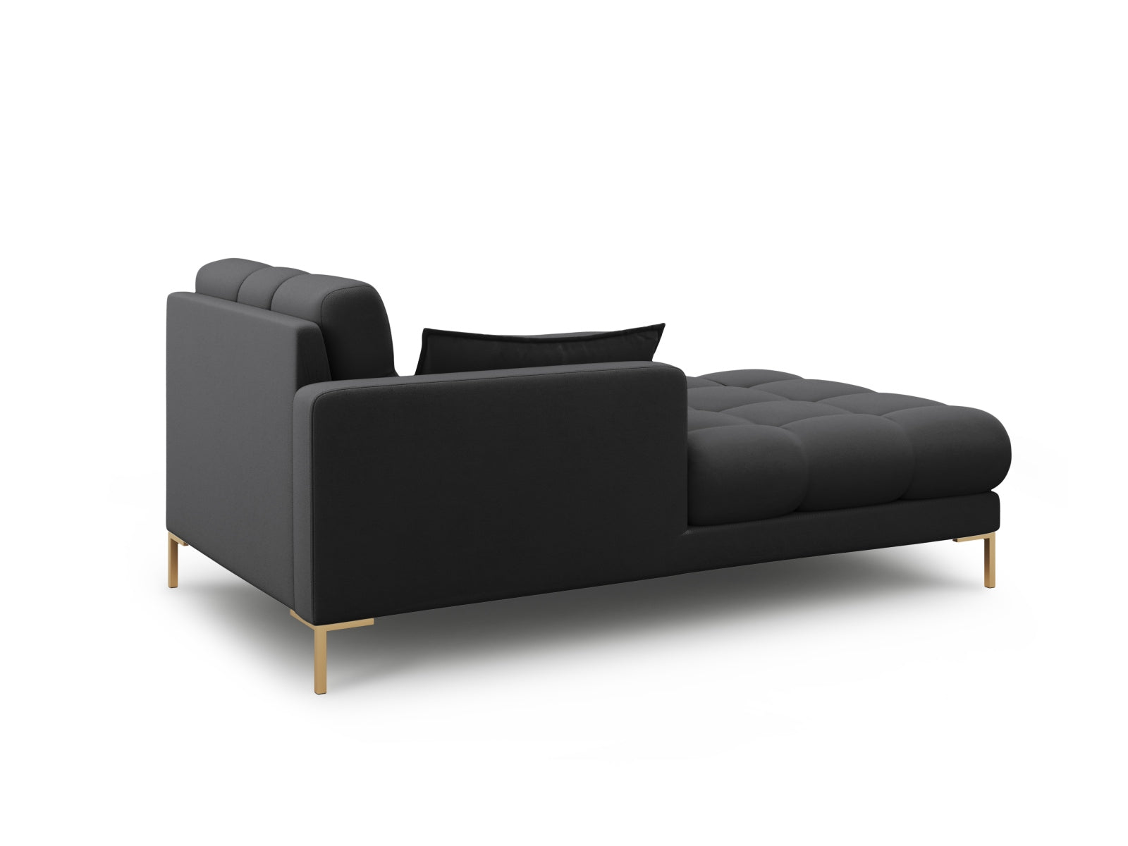 Mamaia Sofa Chaise Lounge links 1 Sitz in Dark Grey/Gold präsentiert im Onlineshop von KAQTU Design AG. L-Sofa links ist von Micadoni