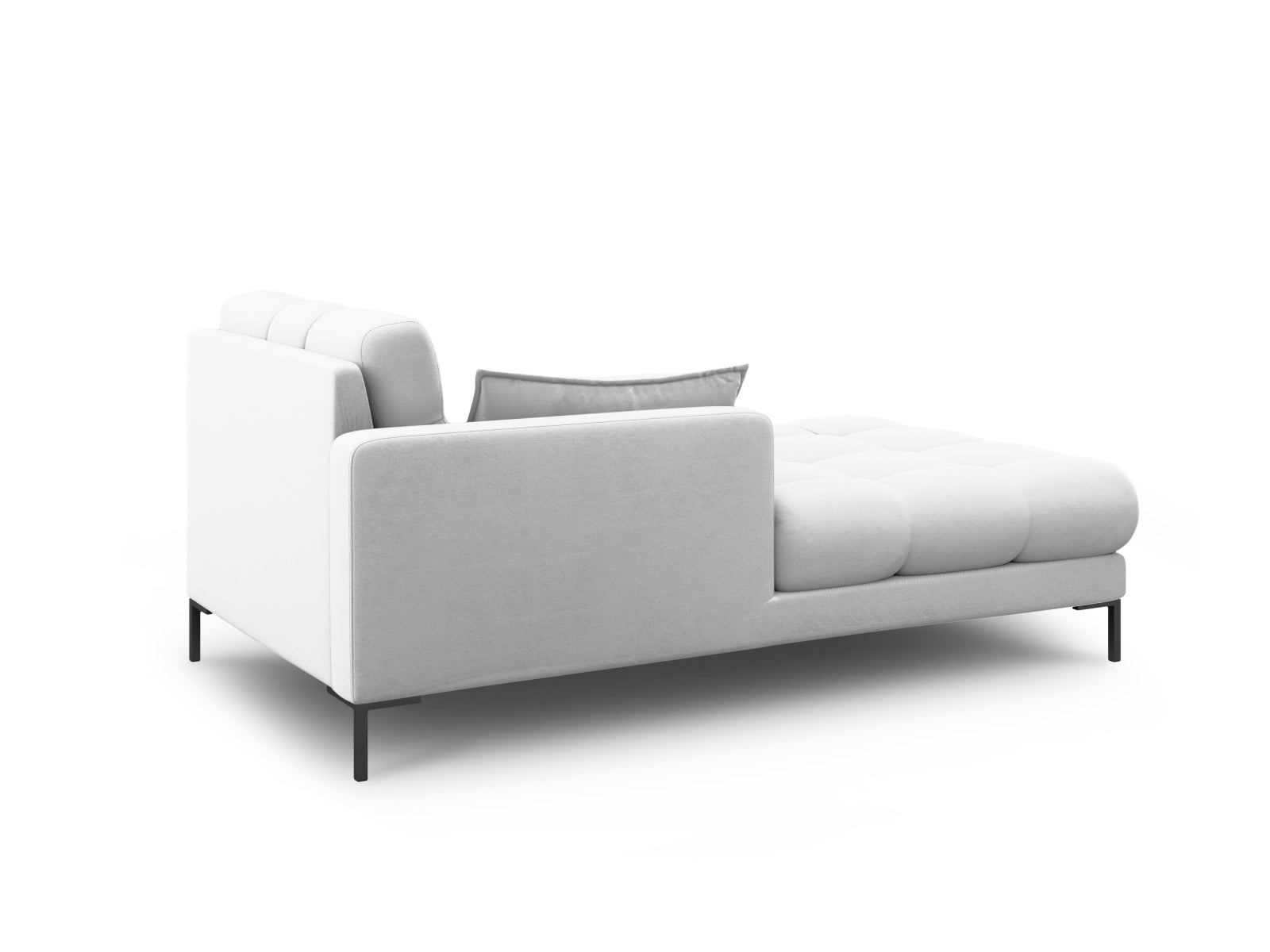 Mamaia Sofa Chaise Lounge links 1 Sitz in Light Grey/Schwarz präsentiert im Onlineshop von KAQTU Design AG. L-Sofa links ist von Micadoni