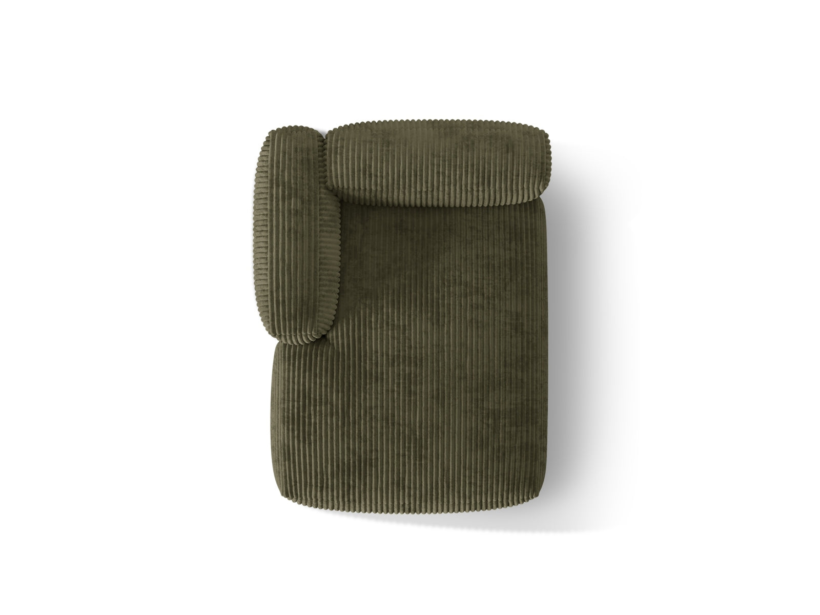 Martina Sofa Chaise Lounge links 1 Sitz in Moss Green präsentiert im Onlineshop von KAQTU Design AG. L-Sofa links ist von Micadoni