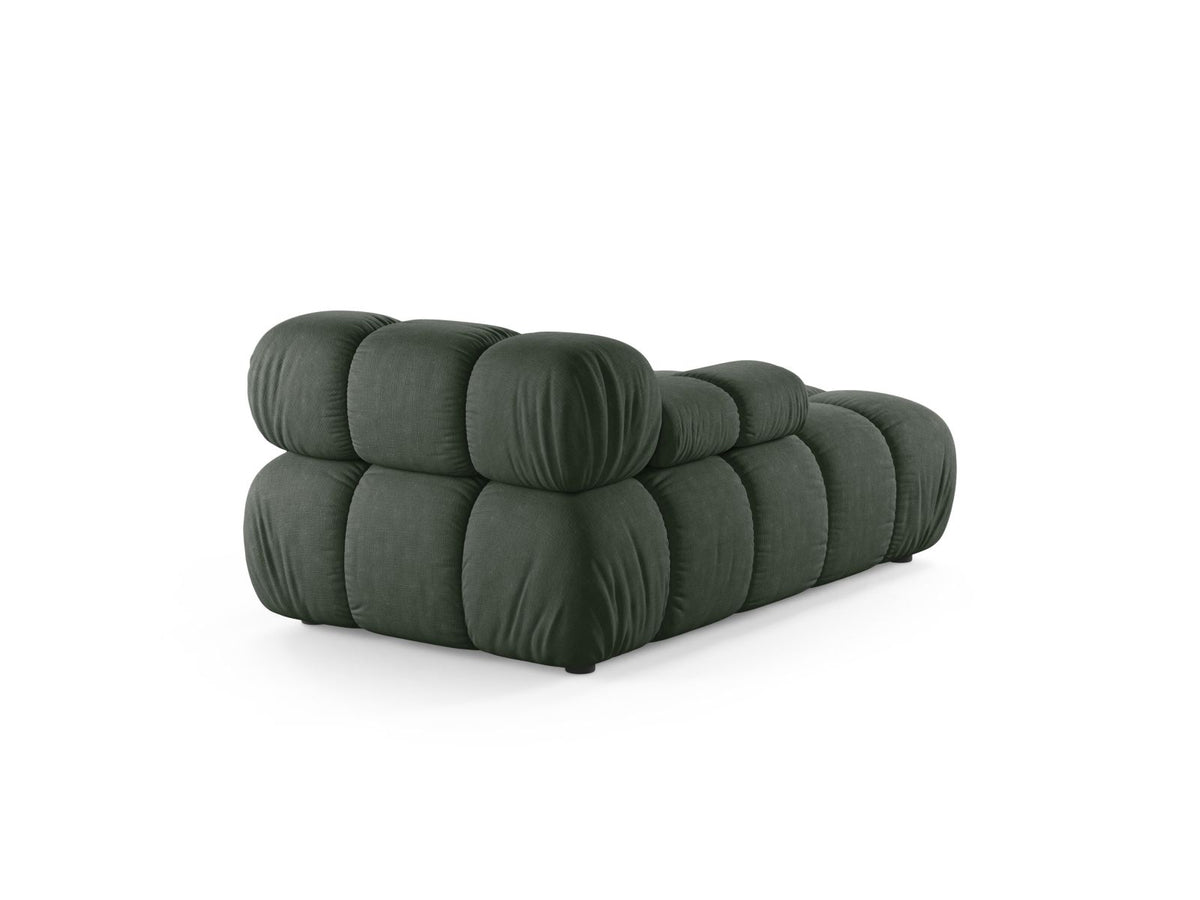 1-Sitzer Chaise Longue links Bellis in Moss Green-Liberty präsentiert im Onlineshop von KAQTU Design AG. Modulares Sofa ist von Micadoni