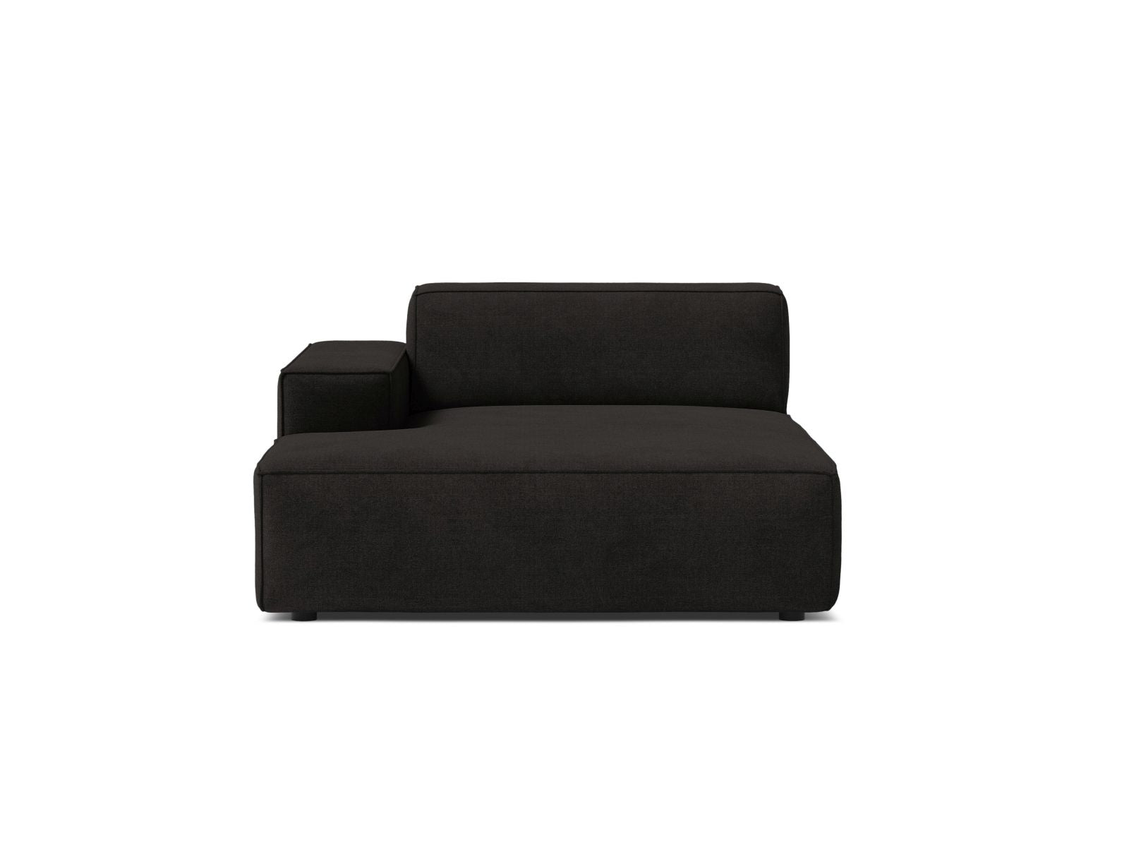 1-Sitzer Chaise Longue Links Jodie in Black-Liberty präsentiert im Onlineshop von KAQTU Design AG. Modulares Sofa ist von Micadoni