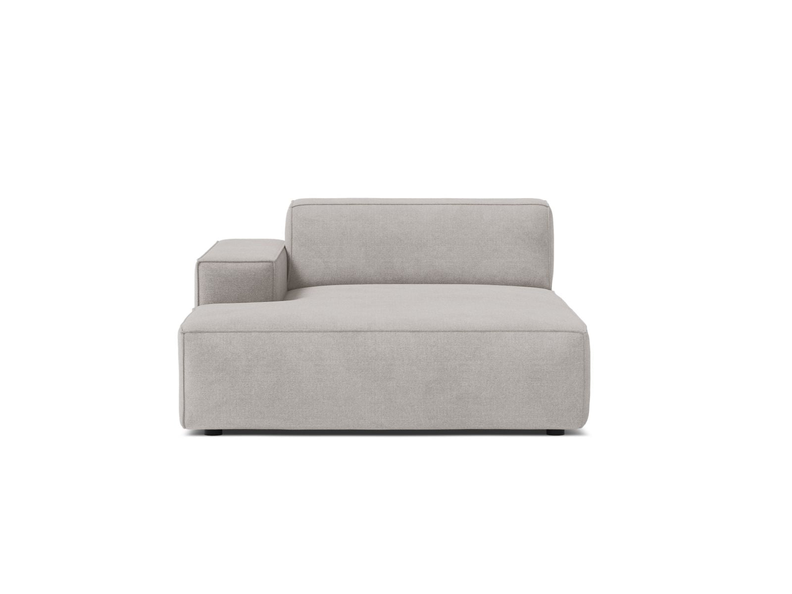 1-Sitzer Chaise Longue Links Jodie in Light Grey-Liberty präsentiert im Onlineshop von KAQTU Design AG. Modulares Sofa ist von Micadoni