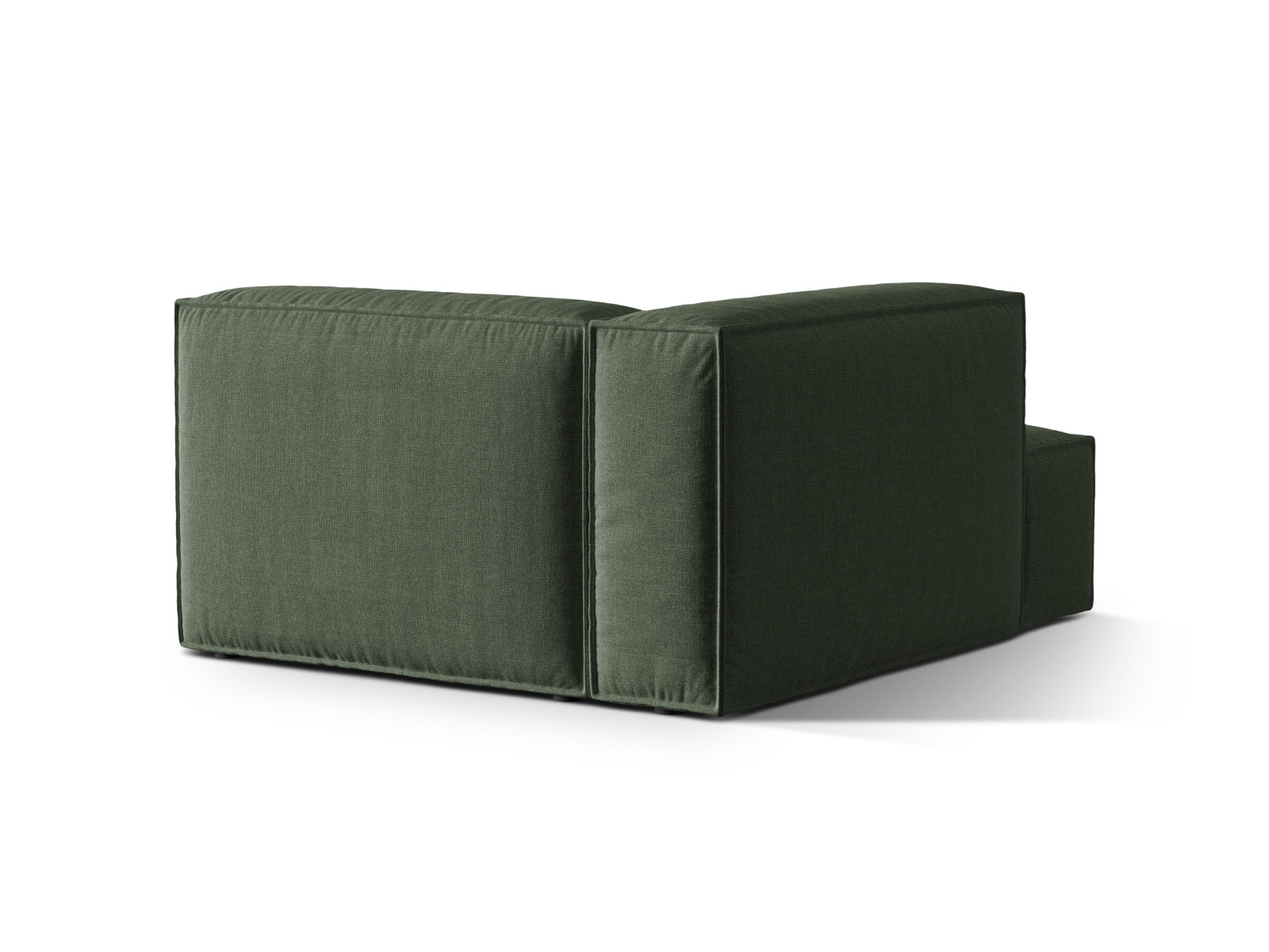 Nuria Modular Chaise Longue links 1 Sitzer in Moss Green präsentiert im Onlineshop von KAQTU Design AG. Modulares Sofa ist von Micadoni