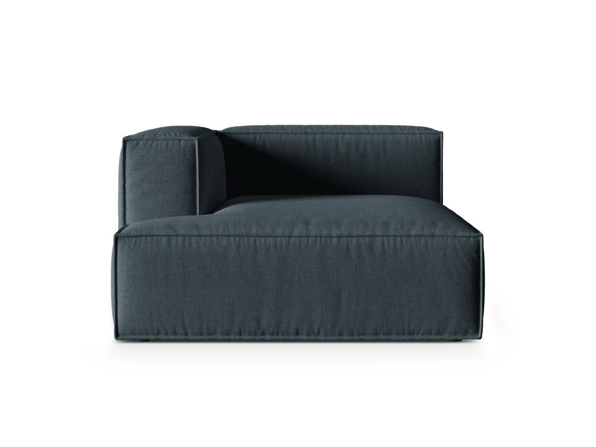 1-Sitzer Modul Chaise Longue Links Nuria in Deep Petrol-Liberty präsentiert im Onlineshop von KAQTU Design AG. Modulares Sofa ist von Micadoni